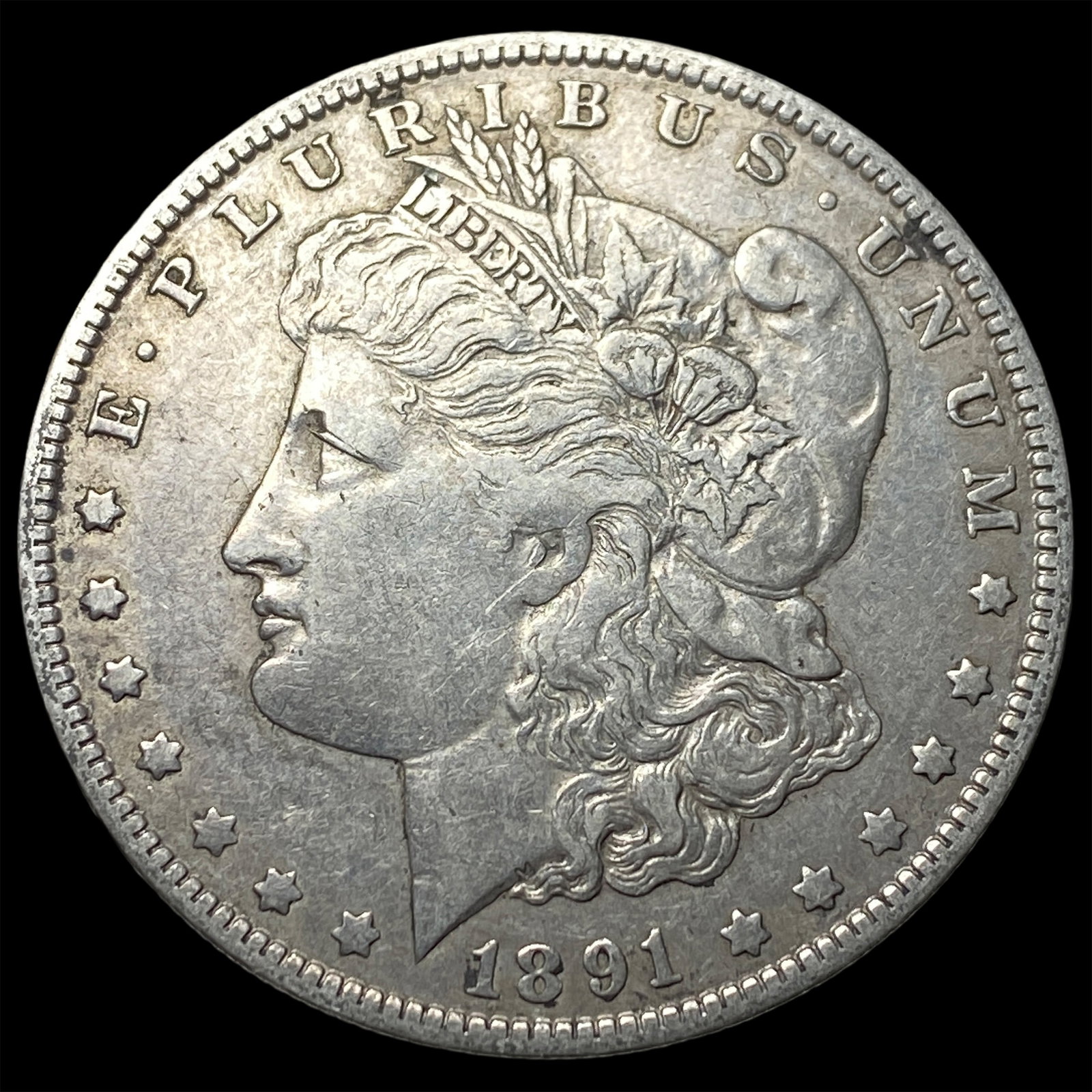 1891-O Silver Morgan Dollar NEARLY UNCIRCULATED: 1891-O Silver Morgan Dollar NEARLY UNCIRCULATED