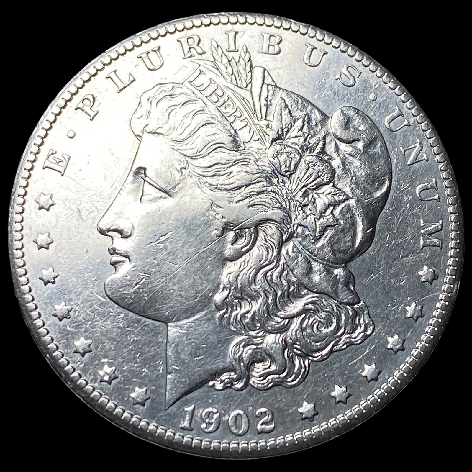1902-S Silver Morgan Dollar CLOSELY UNCIRCULATED (1 of 2)