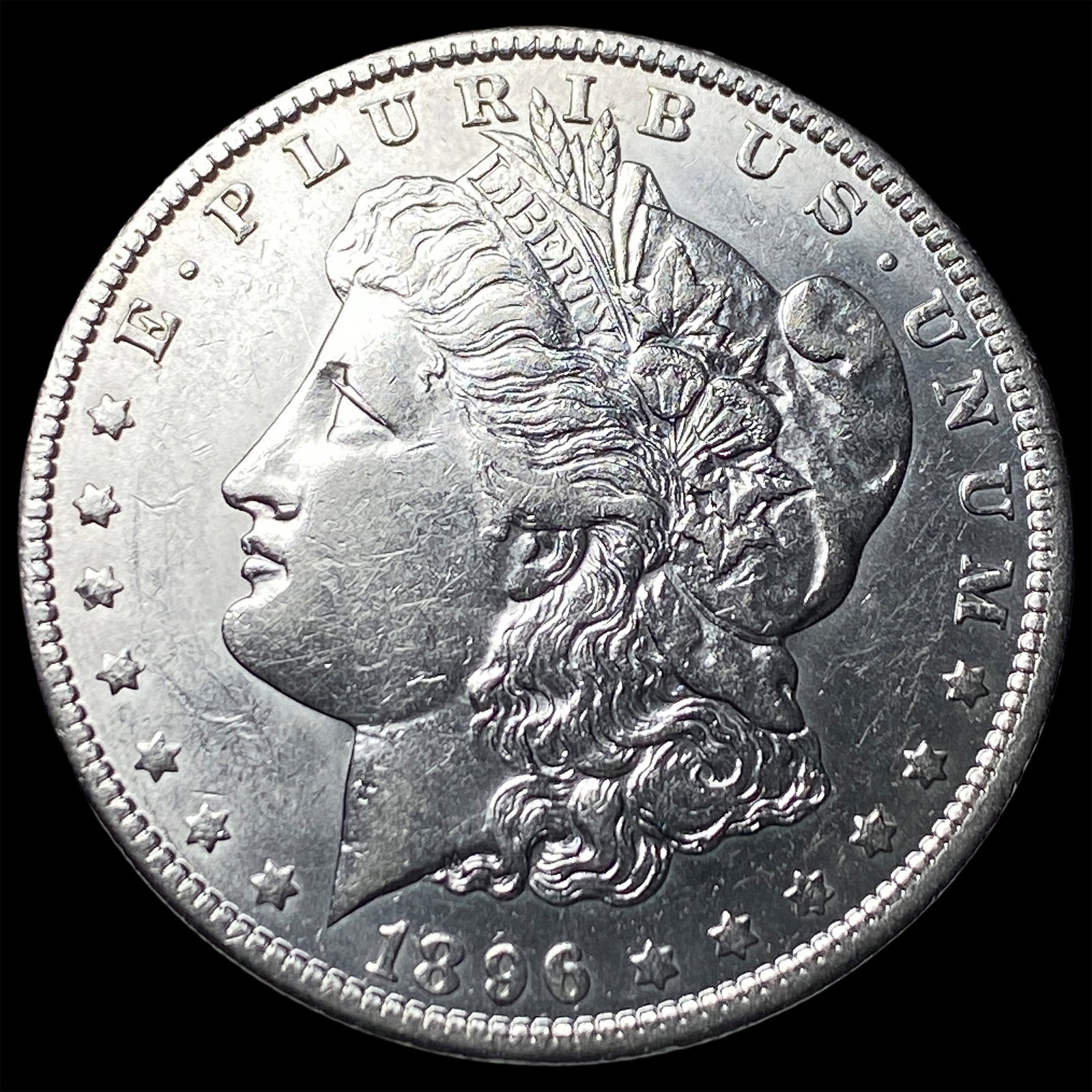 1896 Morgan Silver Dollar CLOSELY UNCIRCULATED: 1896 Morgan Silver Dollar CLOSELY UNCIRCULATED