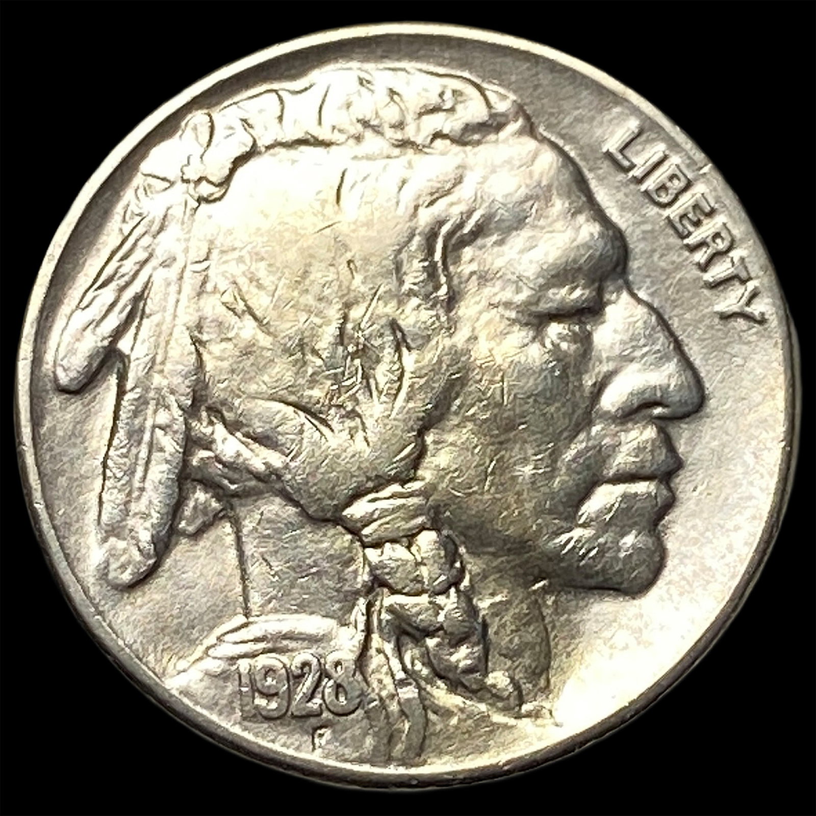 1928-S Nickel Five Cents (Buffalo Nickel) CLOSELY UNCIRCULATED (1 of 2)