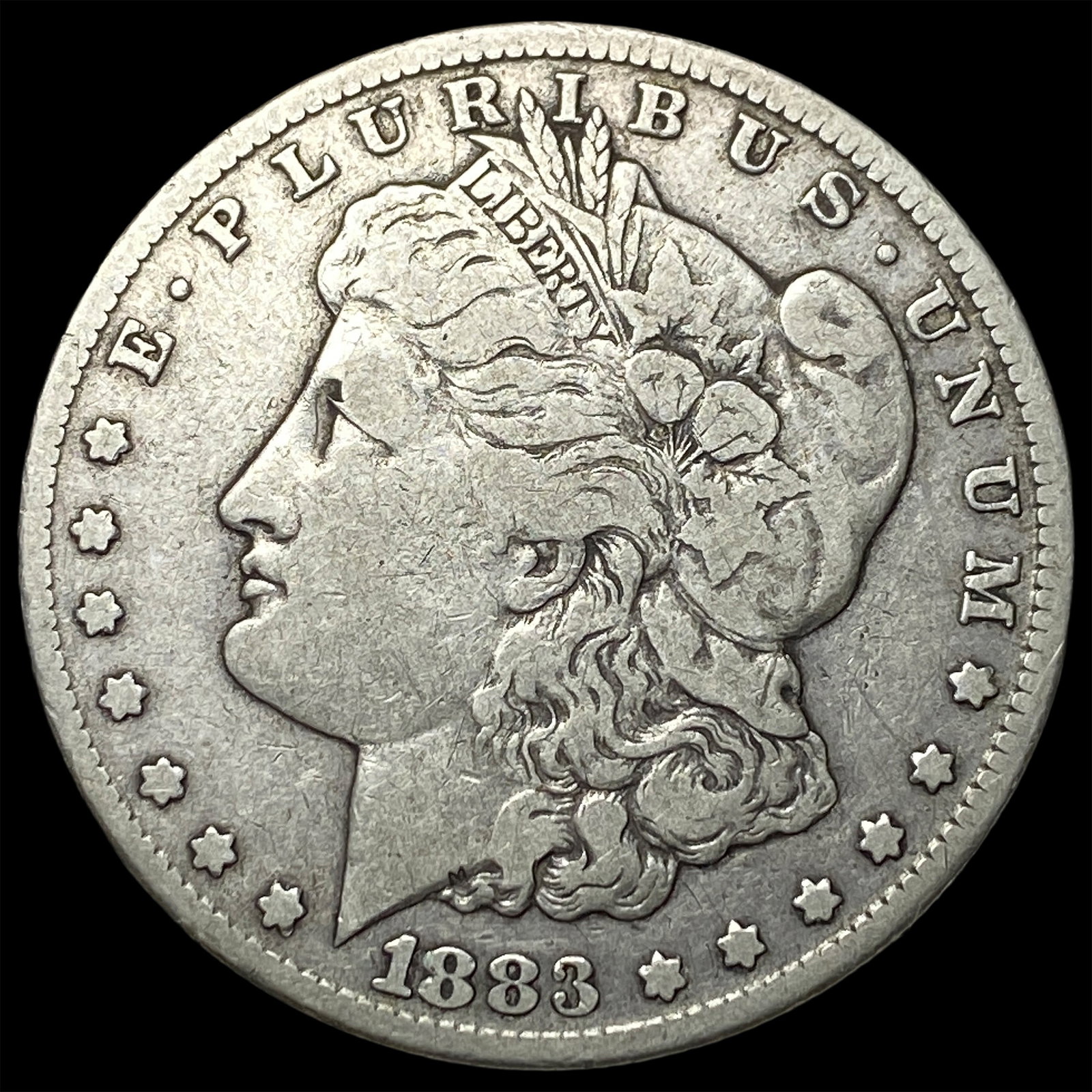1883-CC Silver Morgan Dollar LIGHTLY CIRCULATED: 1883-CC Silver Morgan Dollar LIGHTLY CIRCULATED
