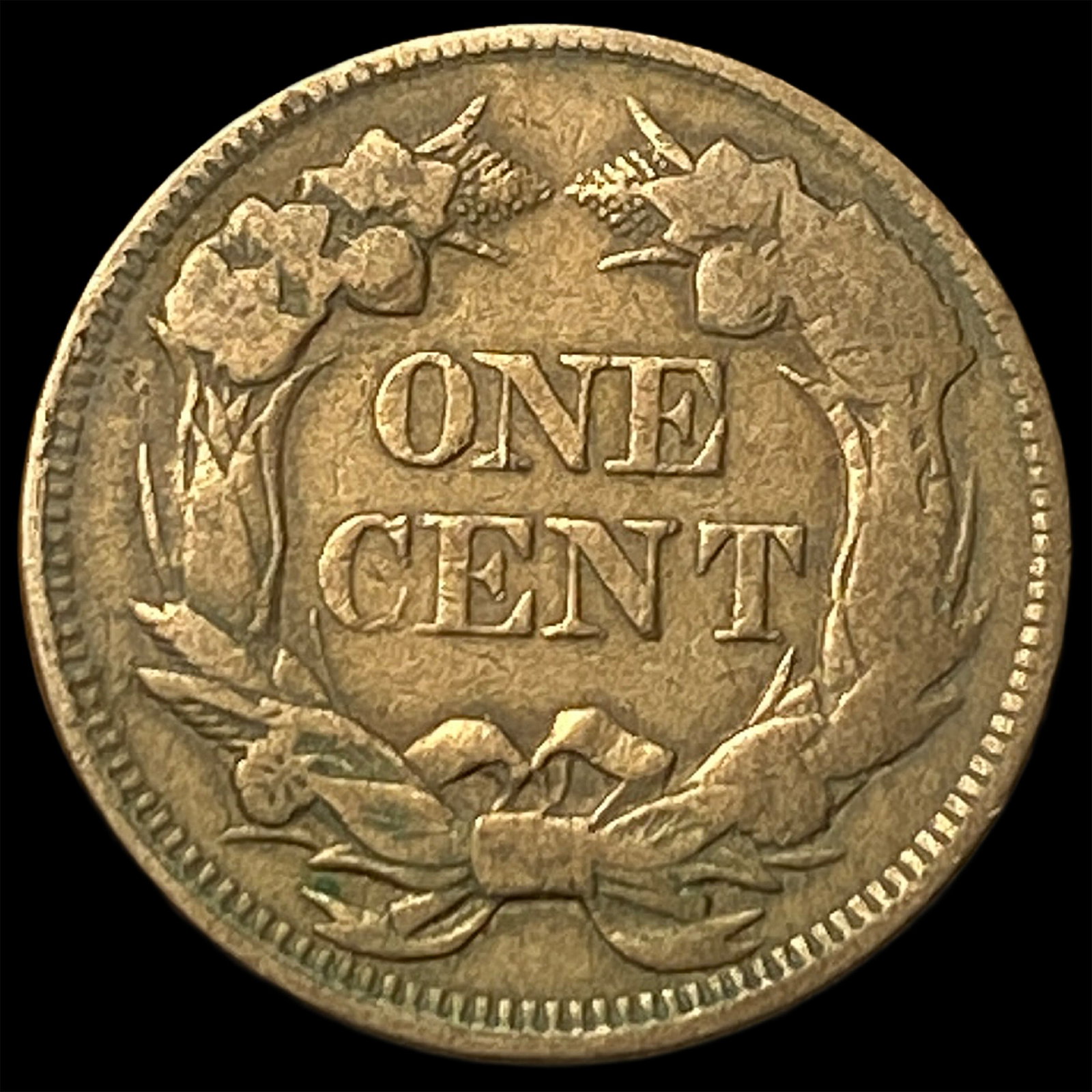 1858 Flying Eagle Cent ABOUT UNCIRCULATED - 2