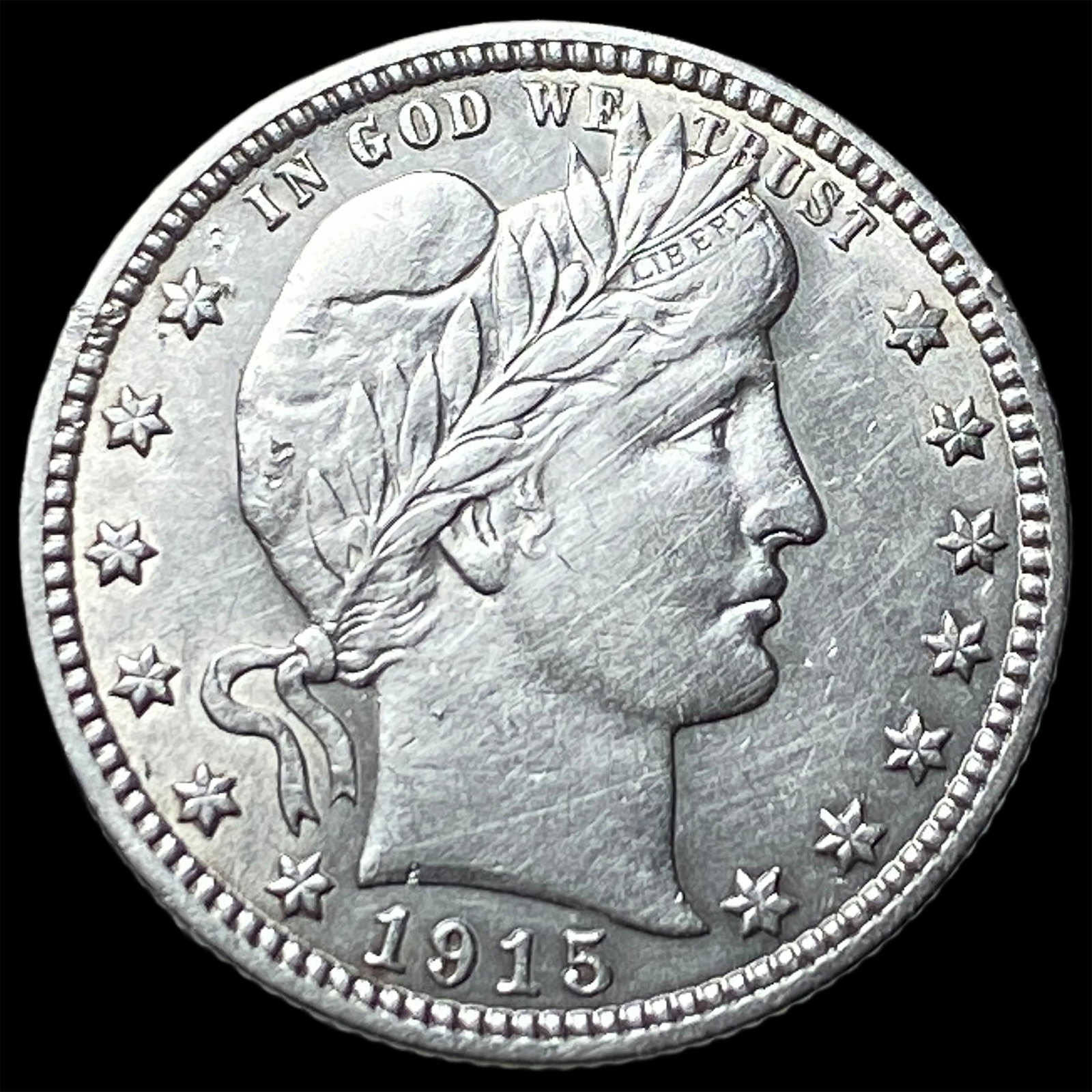 1915 Barber Silver Quarter HIGH GRADE (1 of 2)