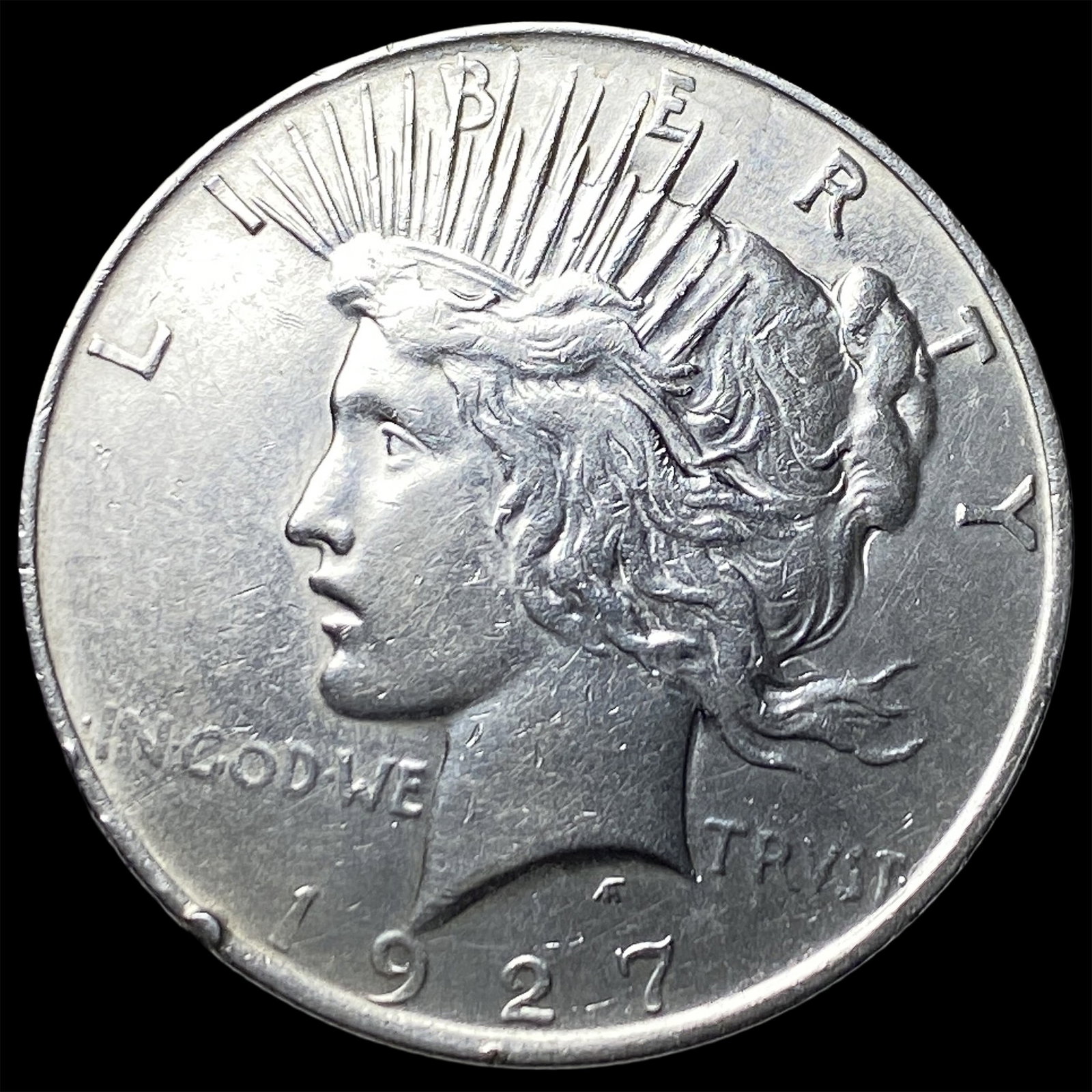 1927 Silver Peace Dollar CLOSELY UNCIRCULATED: 1927 Silver Peace Dollar CLOSELY UNCIRCULATED