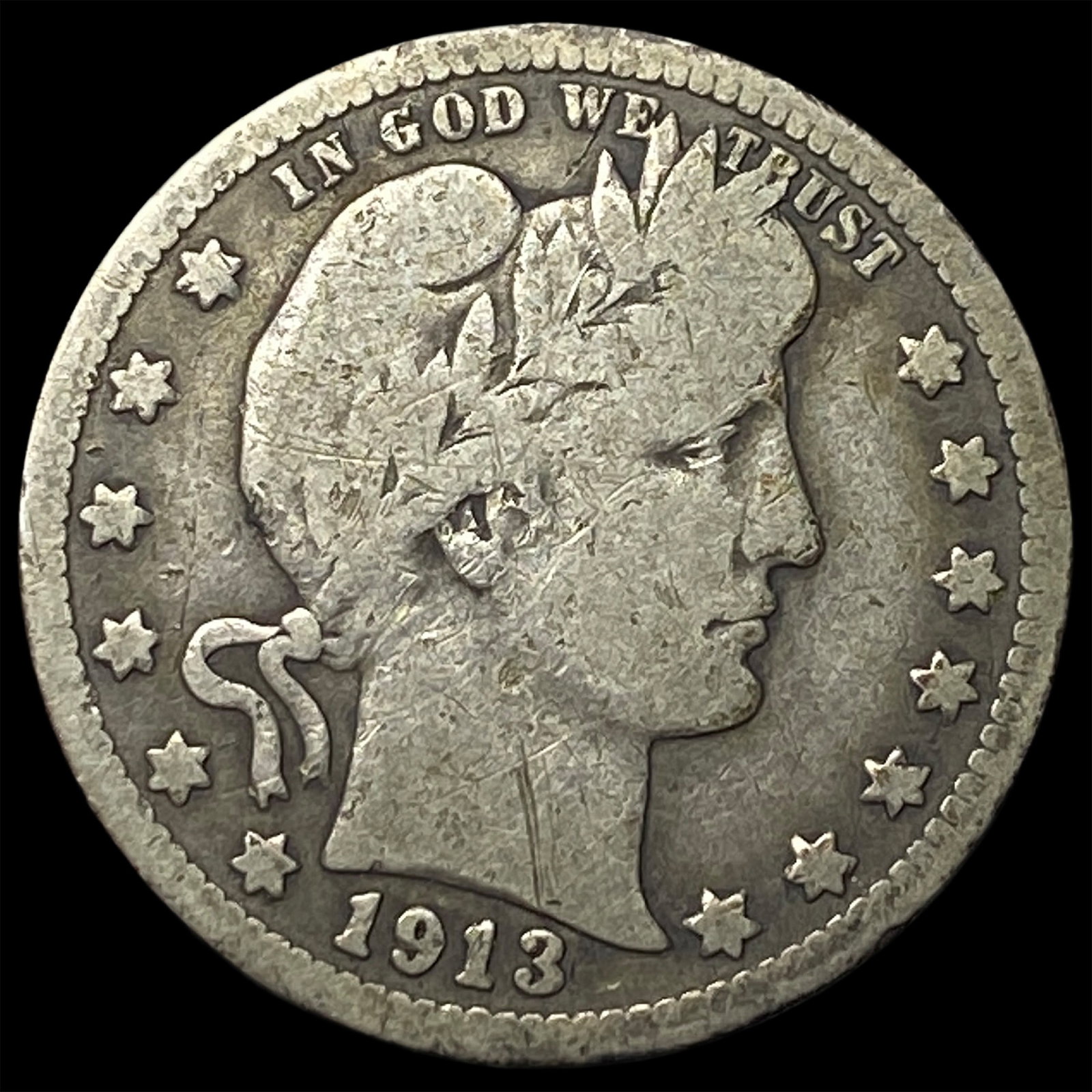 1913 Barber Quarter LIGHTLY CIRCULATED (1 of 2)