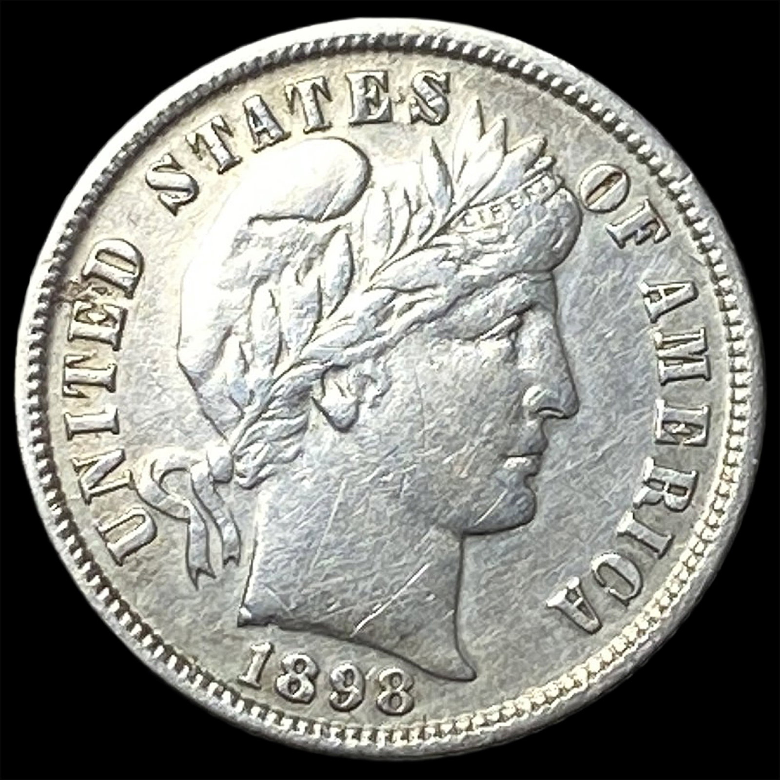 1898 Silver Barber Dime CLOSELY UNCIRCULATED (1 of 2)