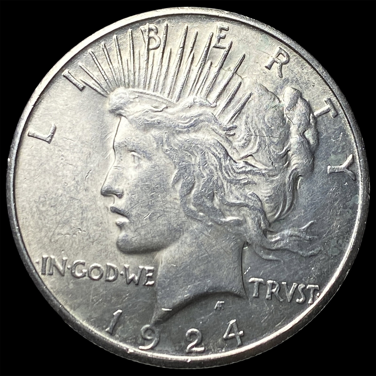 1924 Peace Silver Dollar CHOICE AU (1 of 2)
