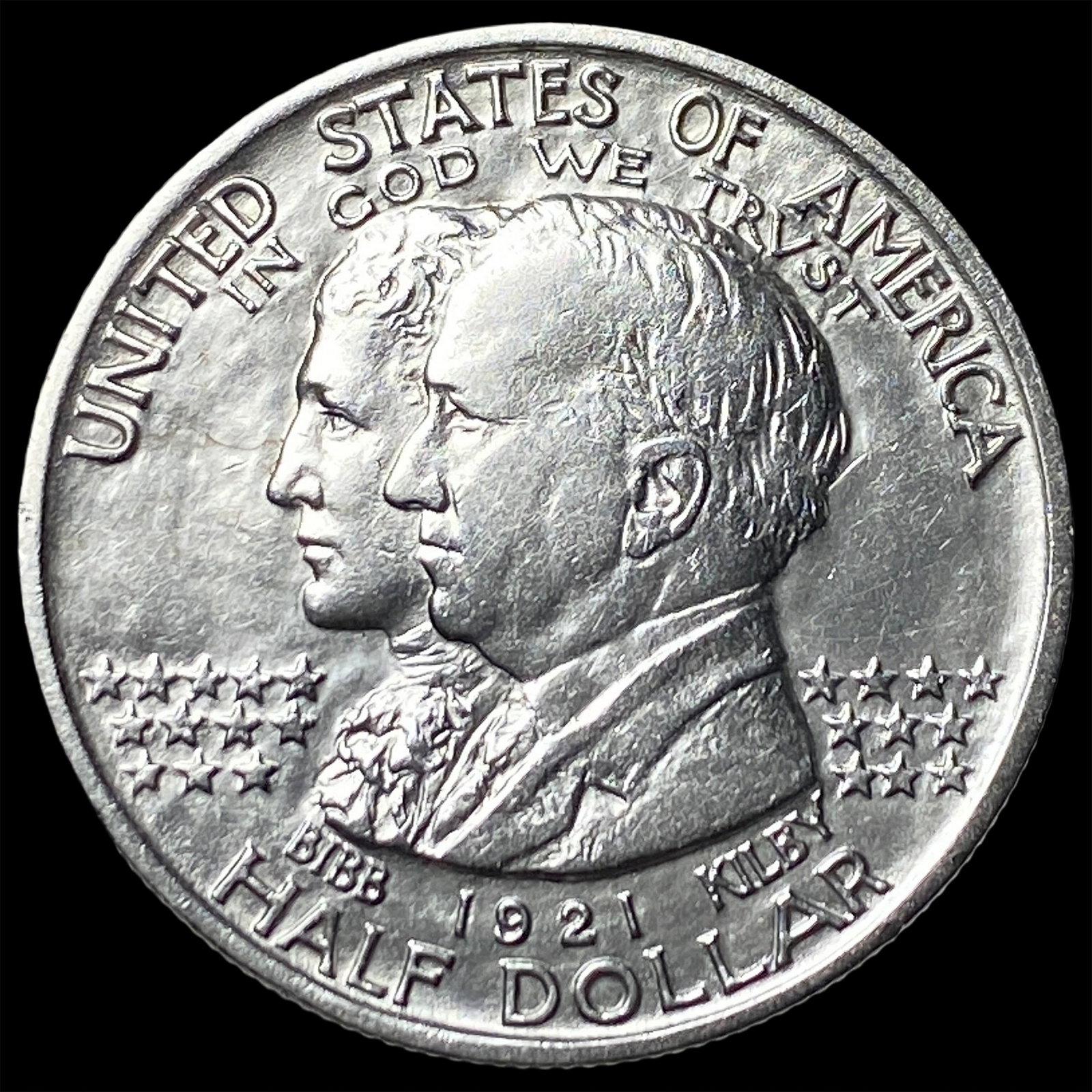 1921 Silver Half Dollar Alabama Centennial CLOSELY UNCIRCULATED (1 of 2)