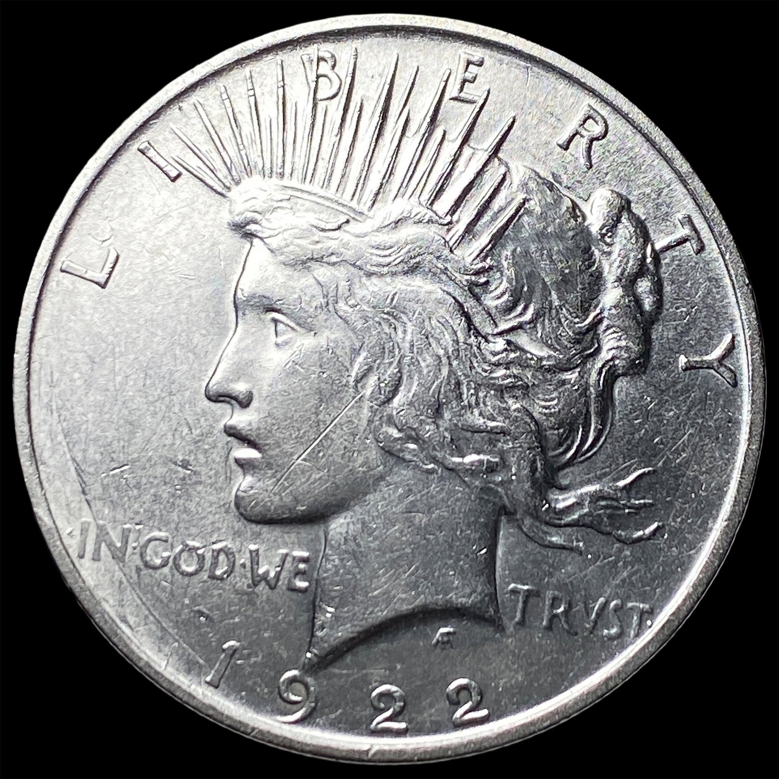 1922 Silver Peace Dollar CLOSELY UNCIRCULATED: 1922 Silver Peace Dollar CLOSELY UNCIRCULATED
