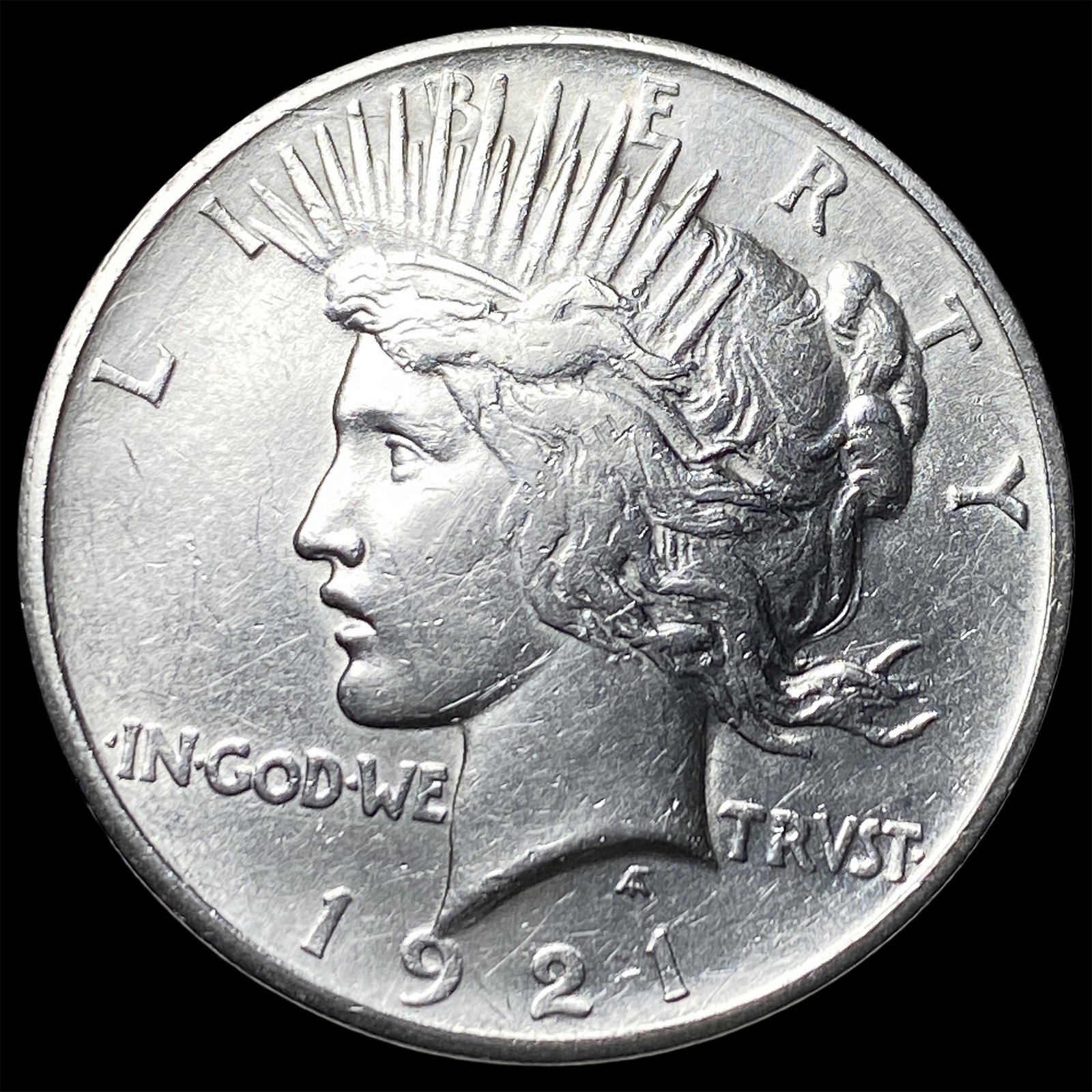 1921 Silver Peace Dollar CLOSELY UNCIRCULATED: 1921 Silver Peace Dollar CLOSELY UNCIRCULATED