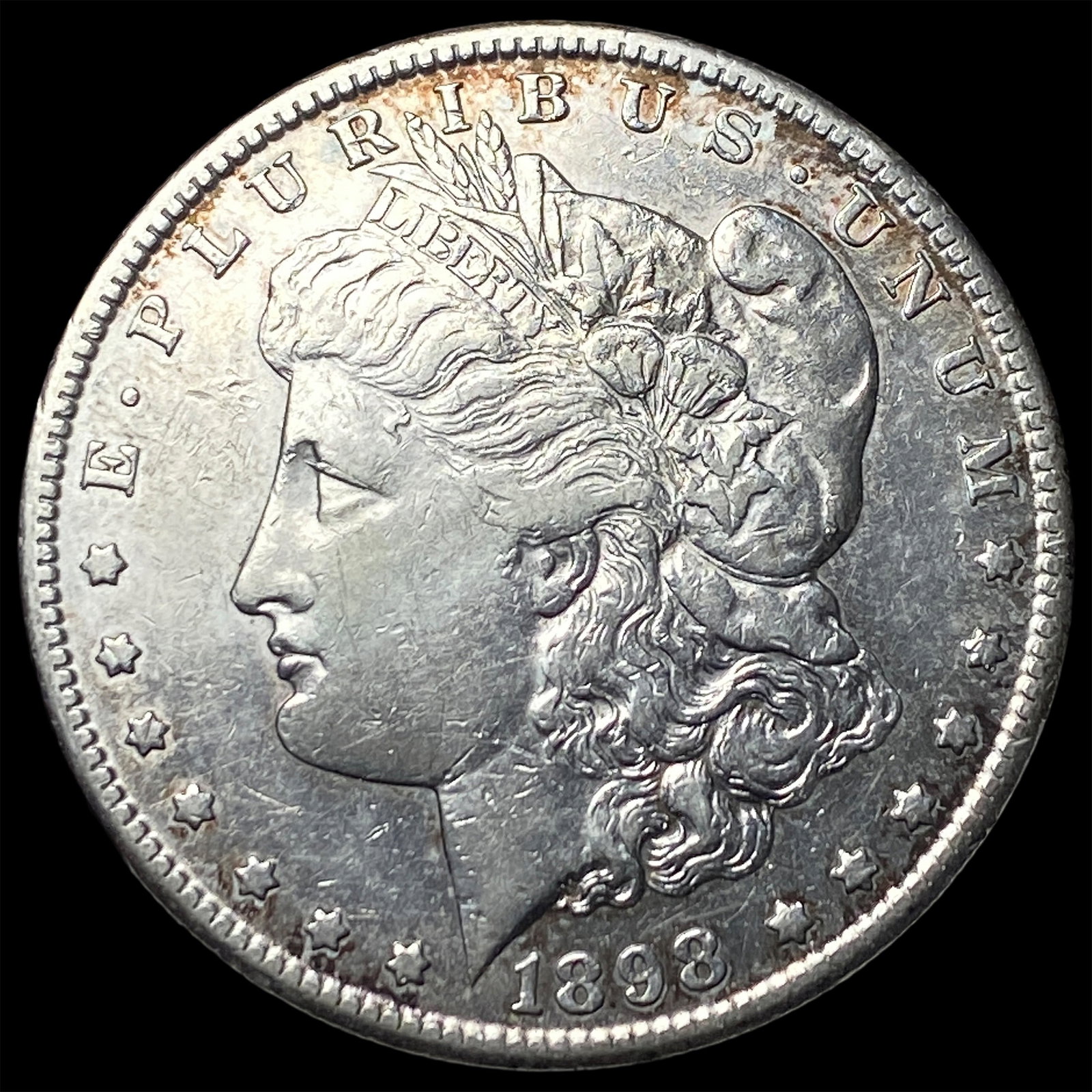 1898-S Silver Morgan Dollar NEARLY UNCIRCULATED: 1898-S Silver Morgan Dollar NEARLY UNCIRCULATED
