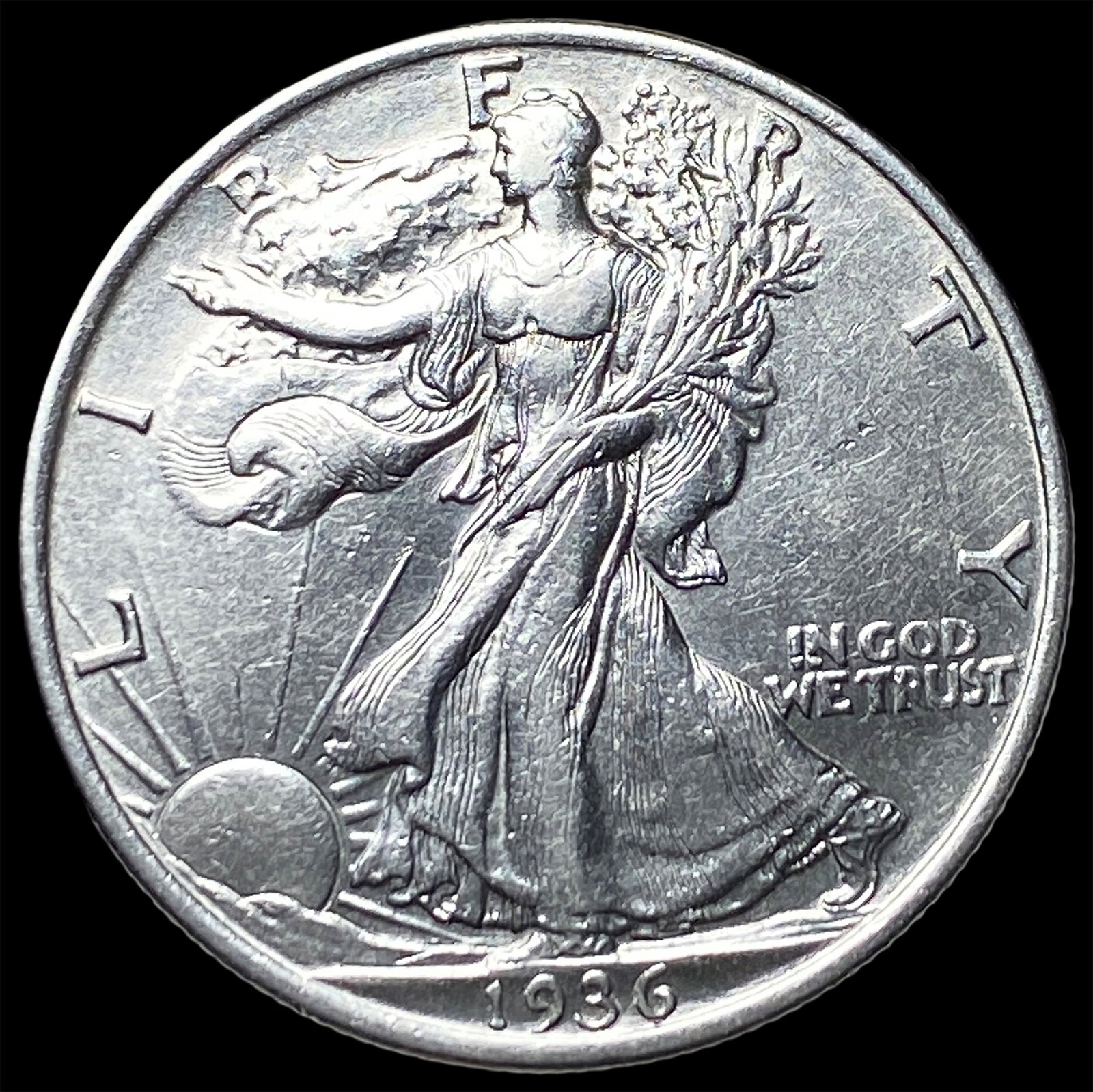 1936 Walking Liberty Half Dollar CHOICE AU: 1936 Walking Liberty Half Dollar CHOICE AU