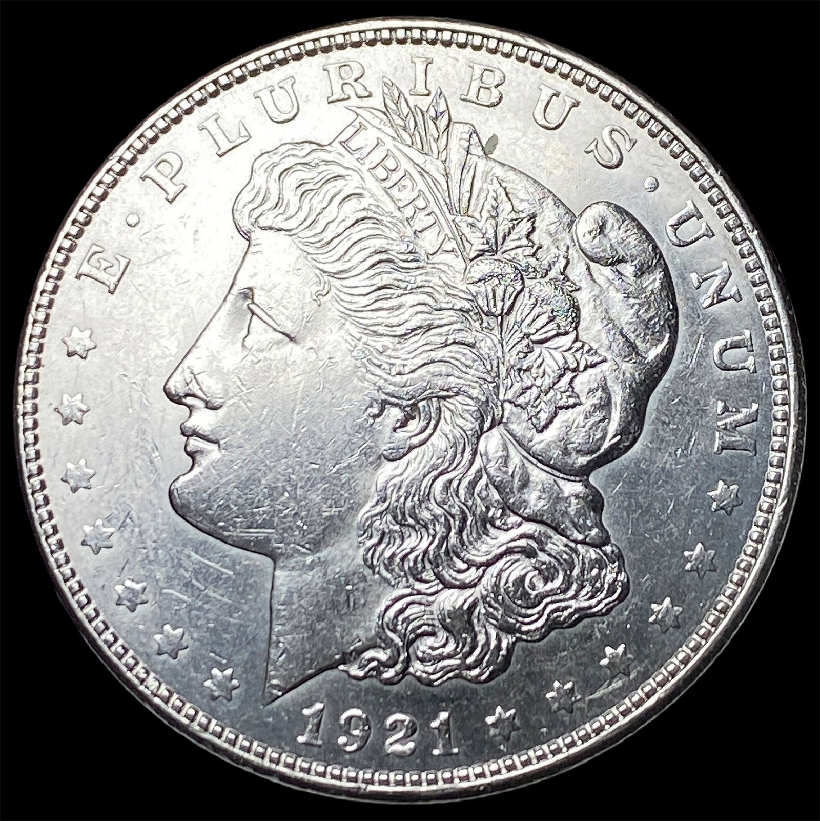 1921 Silver Morgan Dollar CLOSELY UNCIRCULATED: 1921 Silver Morgan Dollar CLOSELY UNCIRCULATED
