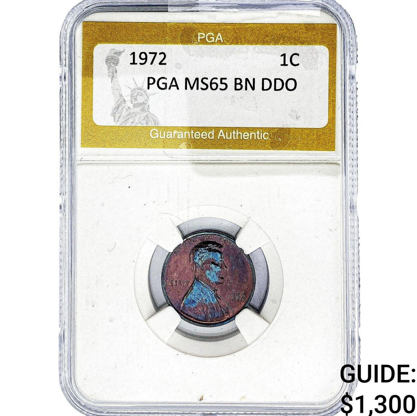 1972 Lincoln Memorial Cent PGA MS65 BN DDO (1 of 2)