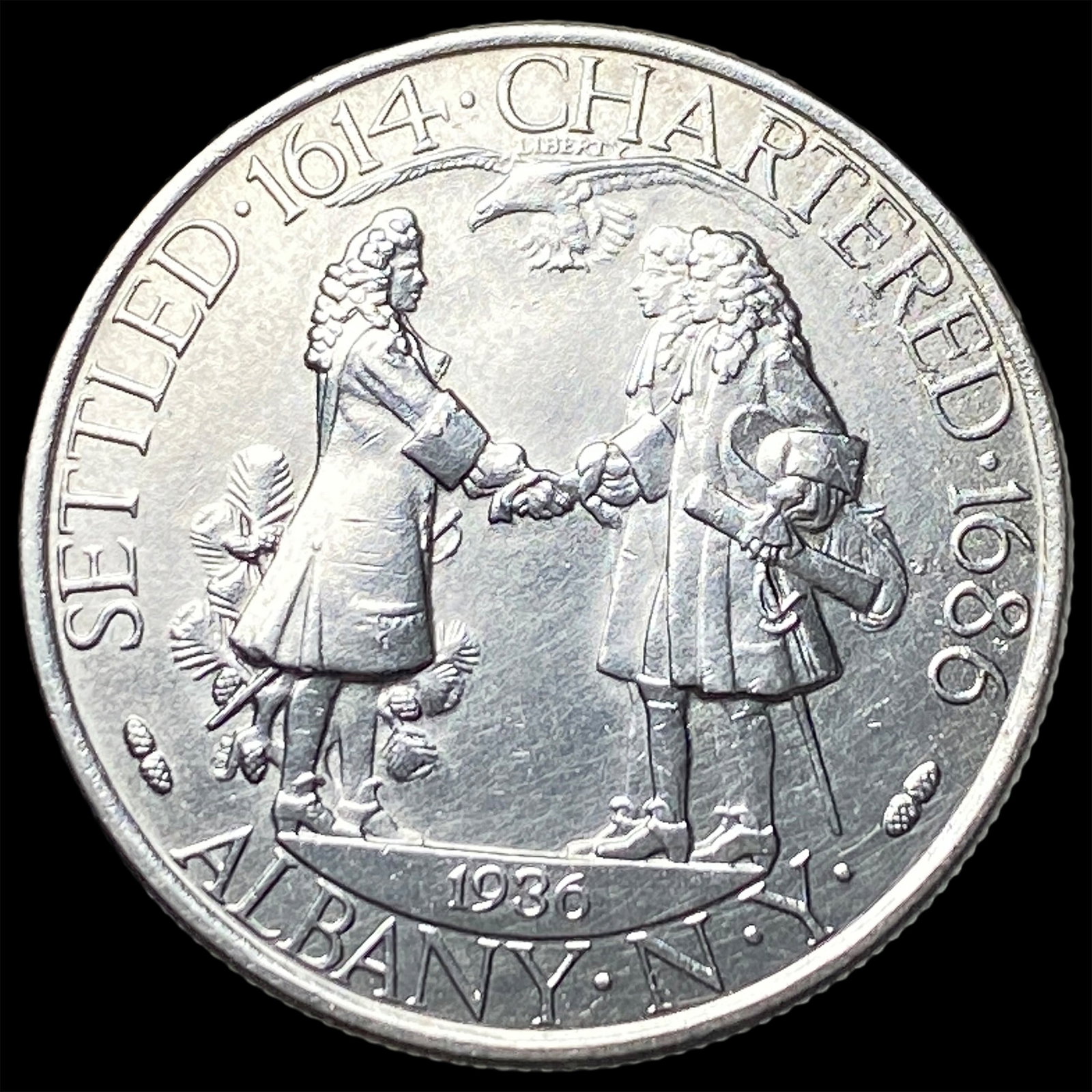 1936 Albany Charter Silver Half Dollar UNCIRCULATED: 1936 Albany Charter Silver Half Dollar UNCIRCULATED
