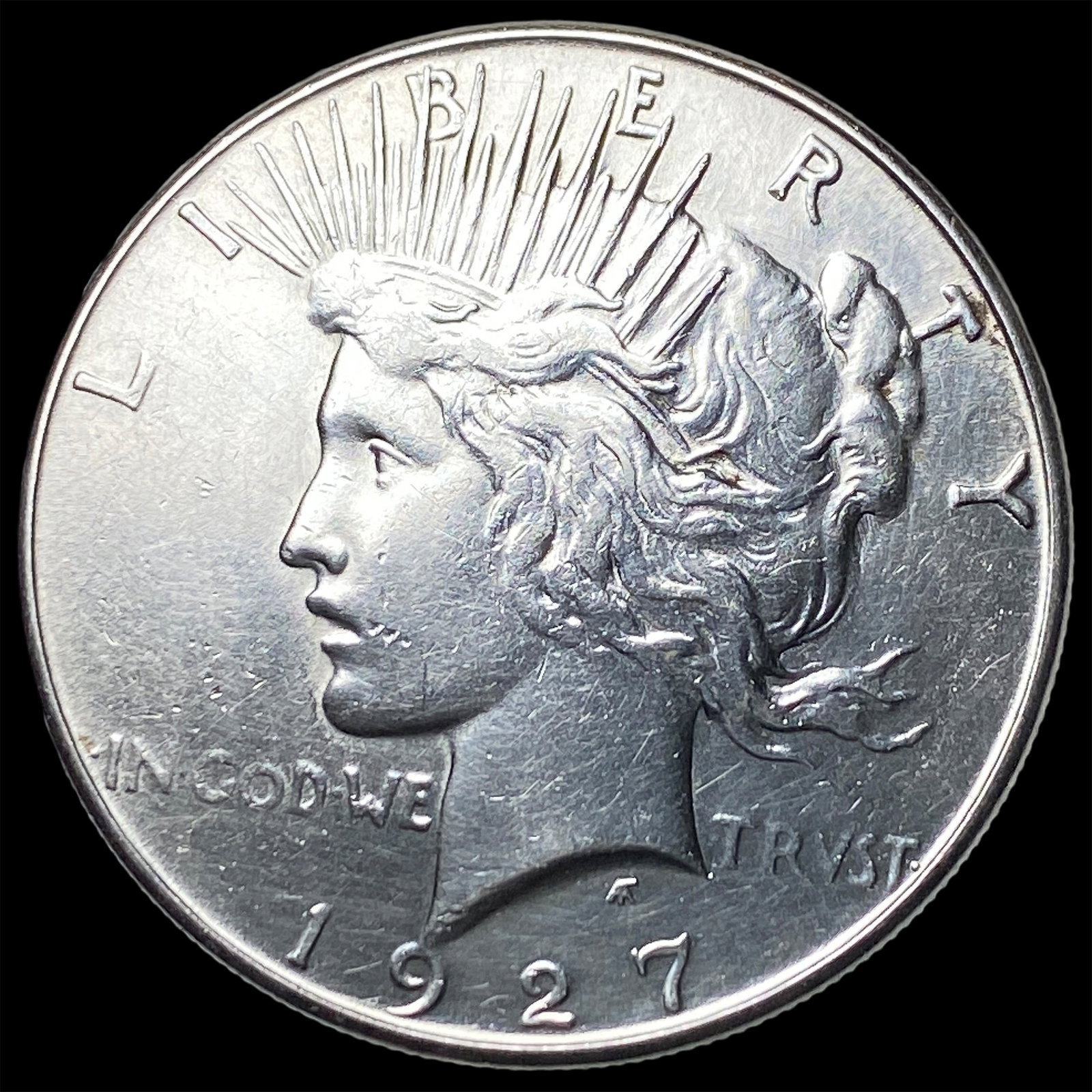 1927 Peace Silver Dollar CLOSELY UNCIRCULATED: 1927 Peace Silver Dollar CLOSELY UNCIRCULATED