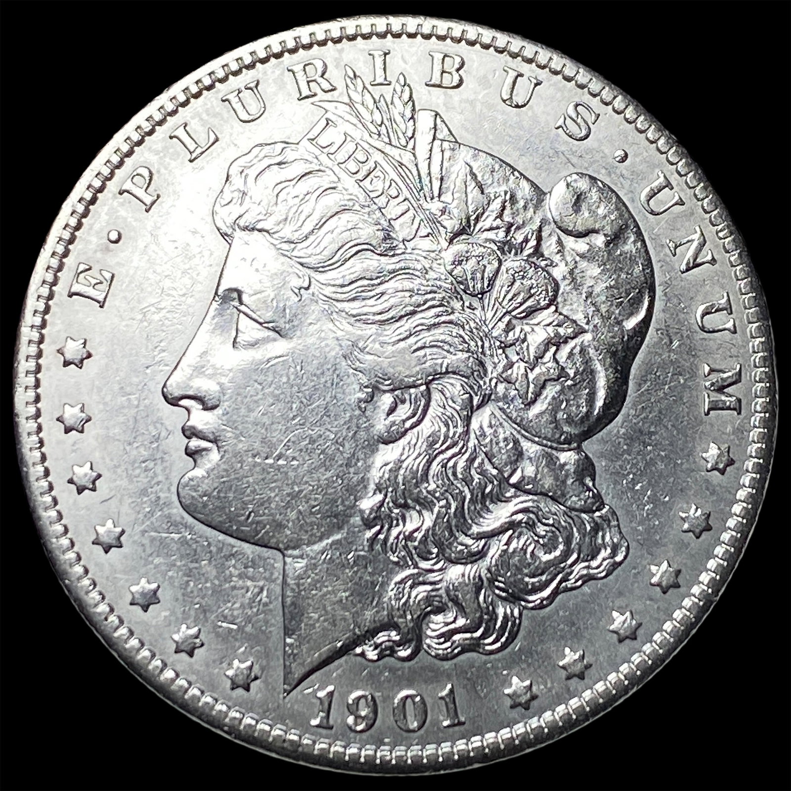 1901-S Silver Morgan Dollar CLOSELY UNCIRCULATED: 1901-S Silver Morgan Dollar CLOSELY UNCIRCULATED