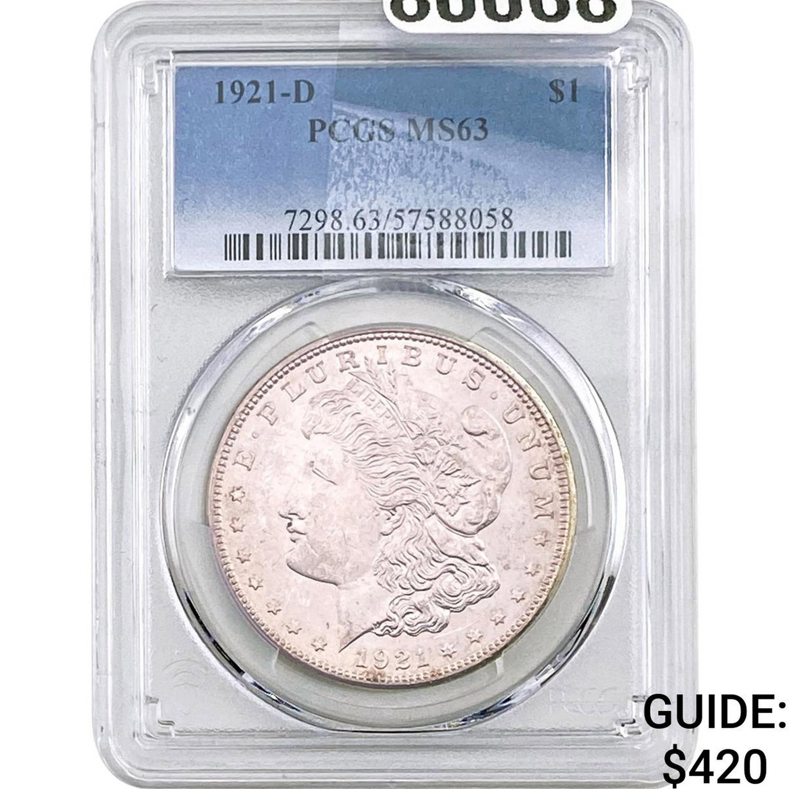 1921-D Morgan Silver Dollar PCGS MS63 (1 of 2)