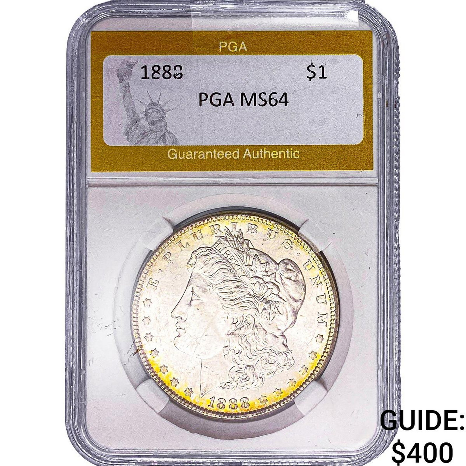 1888 Morgan Silver Dollar PGA MS64: 1888 Morgan Silver Dollar PGA MS64