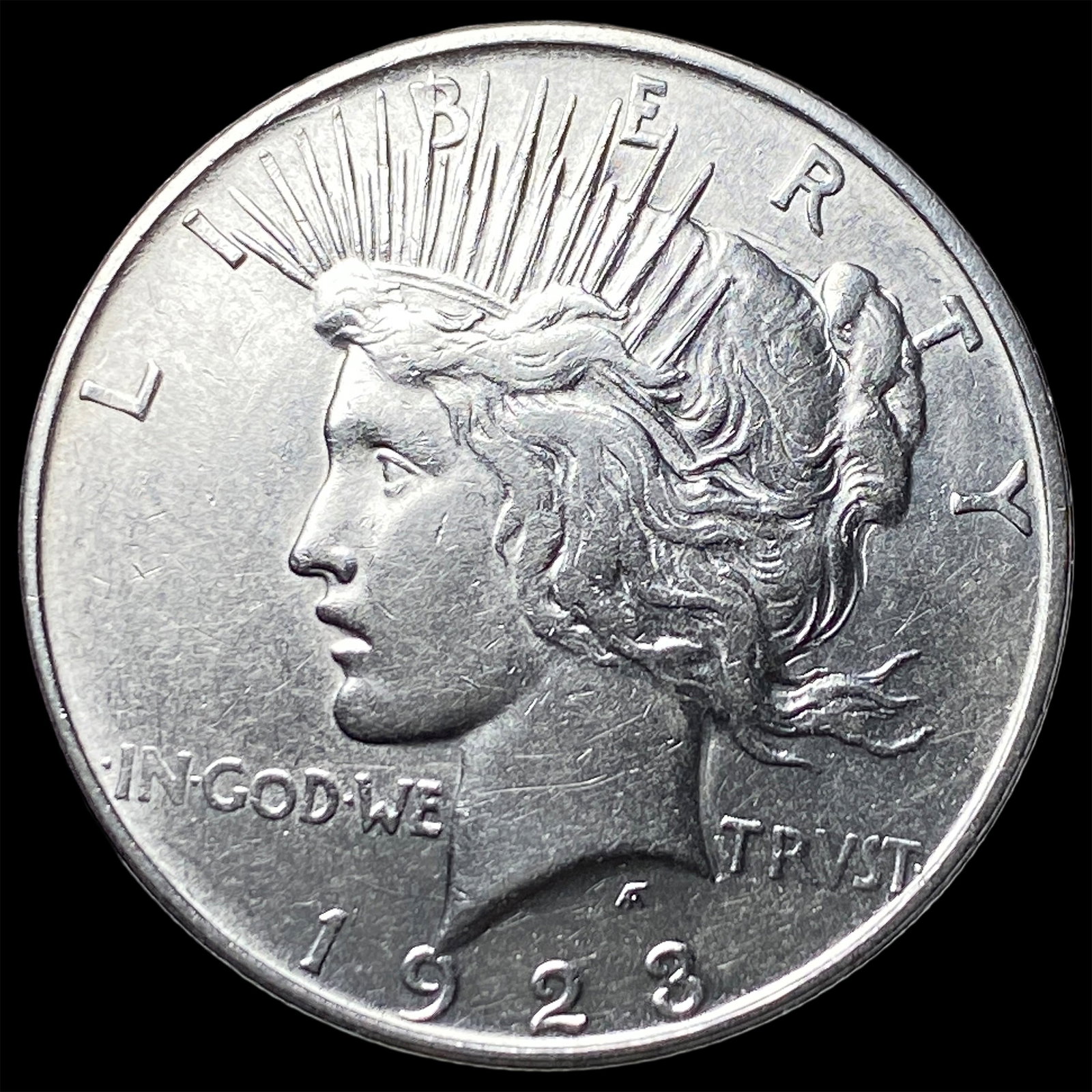 1923 Silver Peace Dollar CLOSELY UNCIRCULATED: 1923 Silver Peace Dollar CLOSELY UNCIRCULATED
