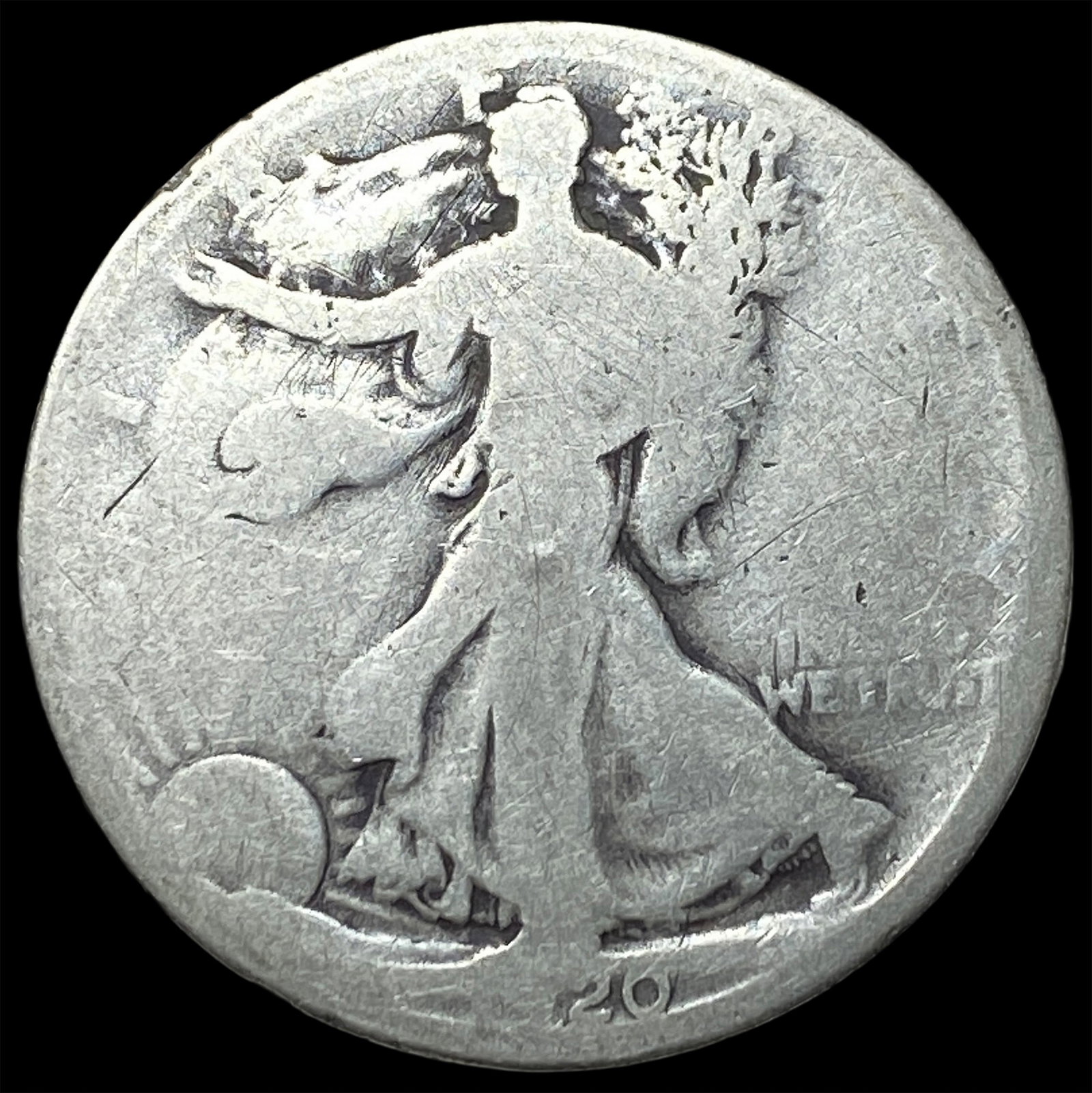 1917-D Walking Liberty Half Dollar NICELY CIRCULATED (1 of 2)