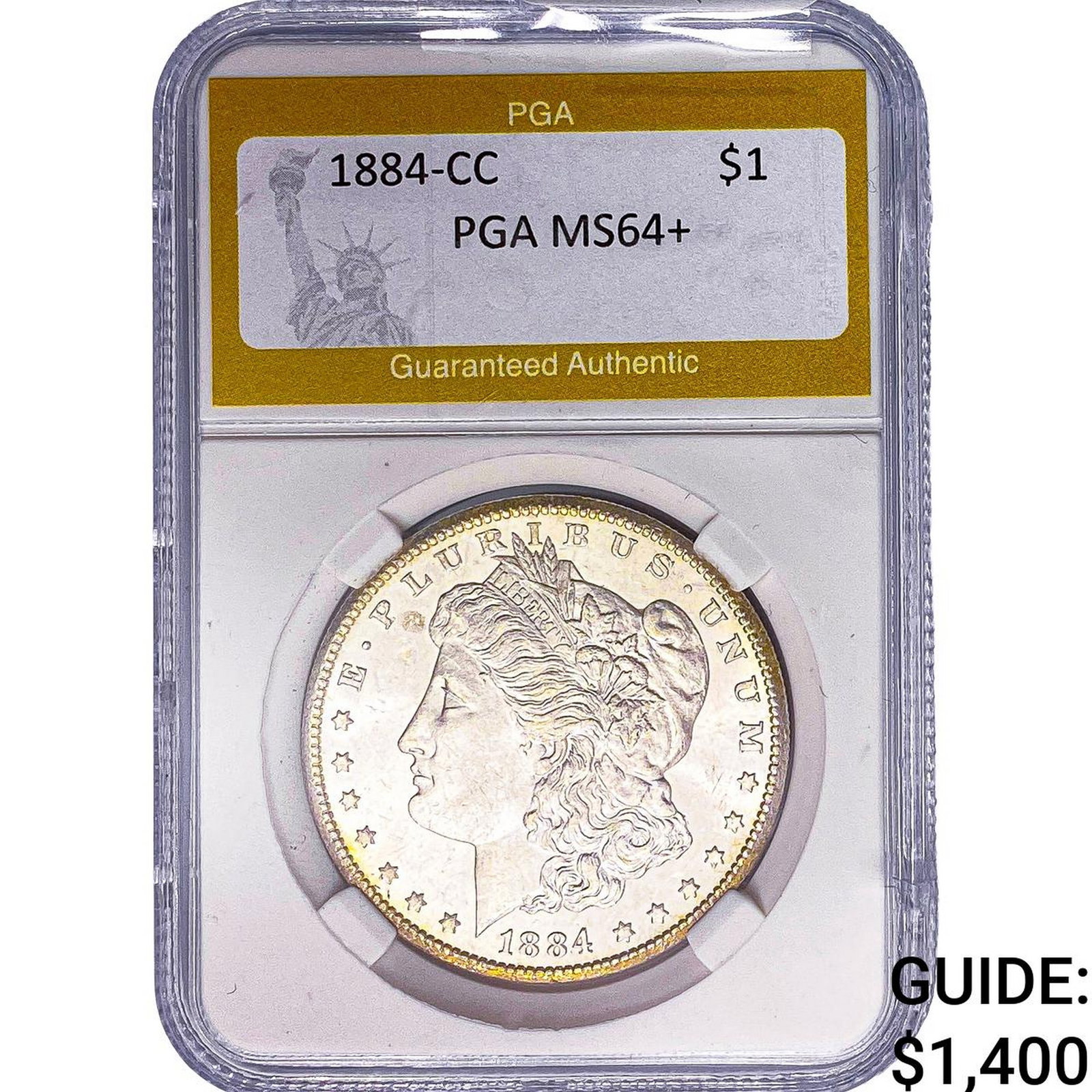 1884-CC Morgan Silver Dollar PGA MS64+ (1 of 2)