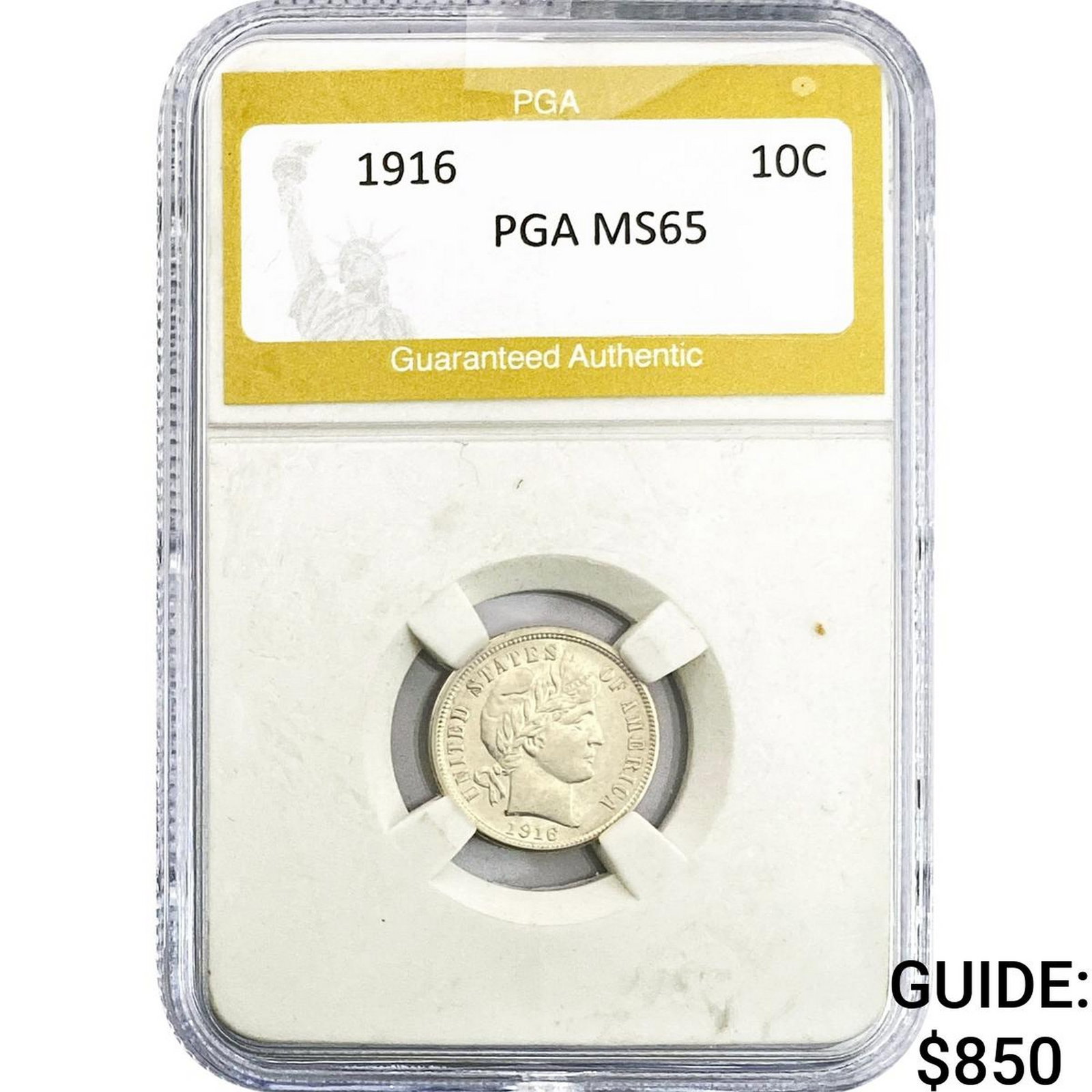 1916 Barber Dime PGA MS65 (1 of 2)