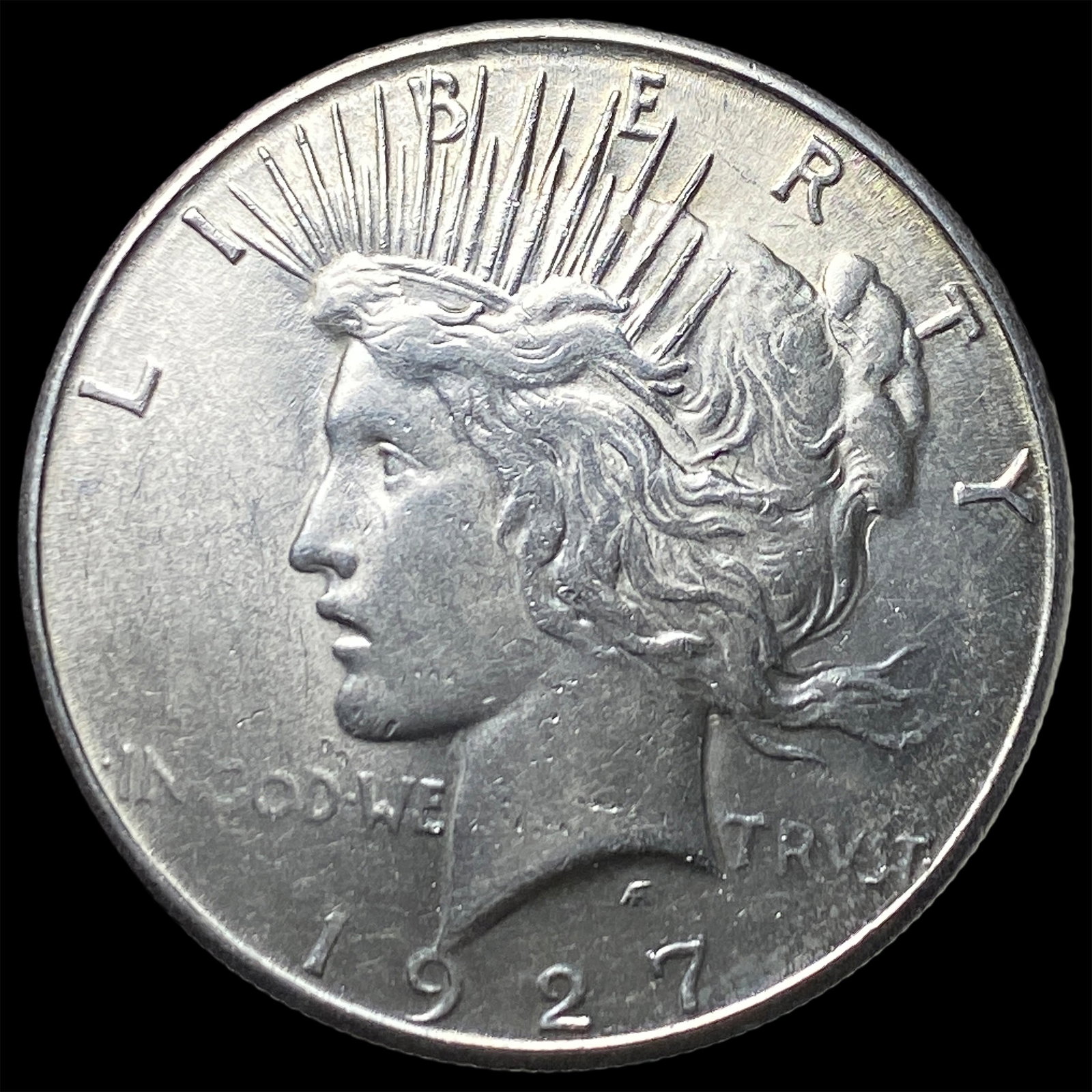 1927-S Silver Peace Dollar CLOSELY UNCIRCULATED (1 of 2)