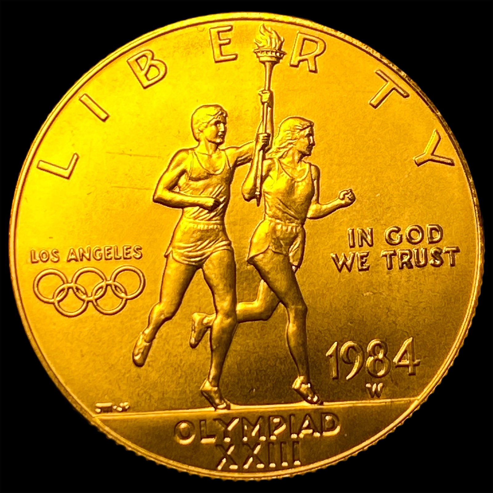 1984-W Gold $10 Olympic Commemorative SUPERB GEM BU (1 of 2)