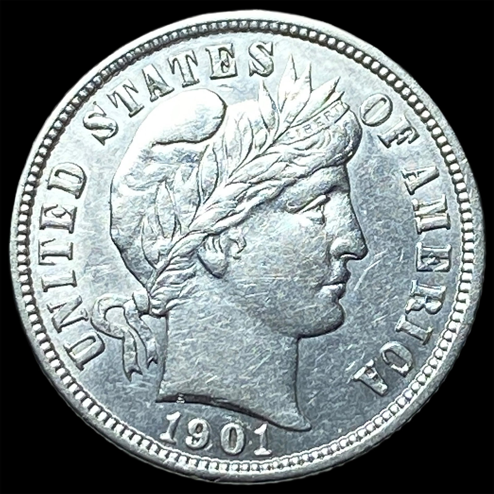 1901 Barber Dime CLOSELY UNCIRCULATED (1 of 2)