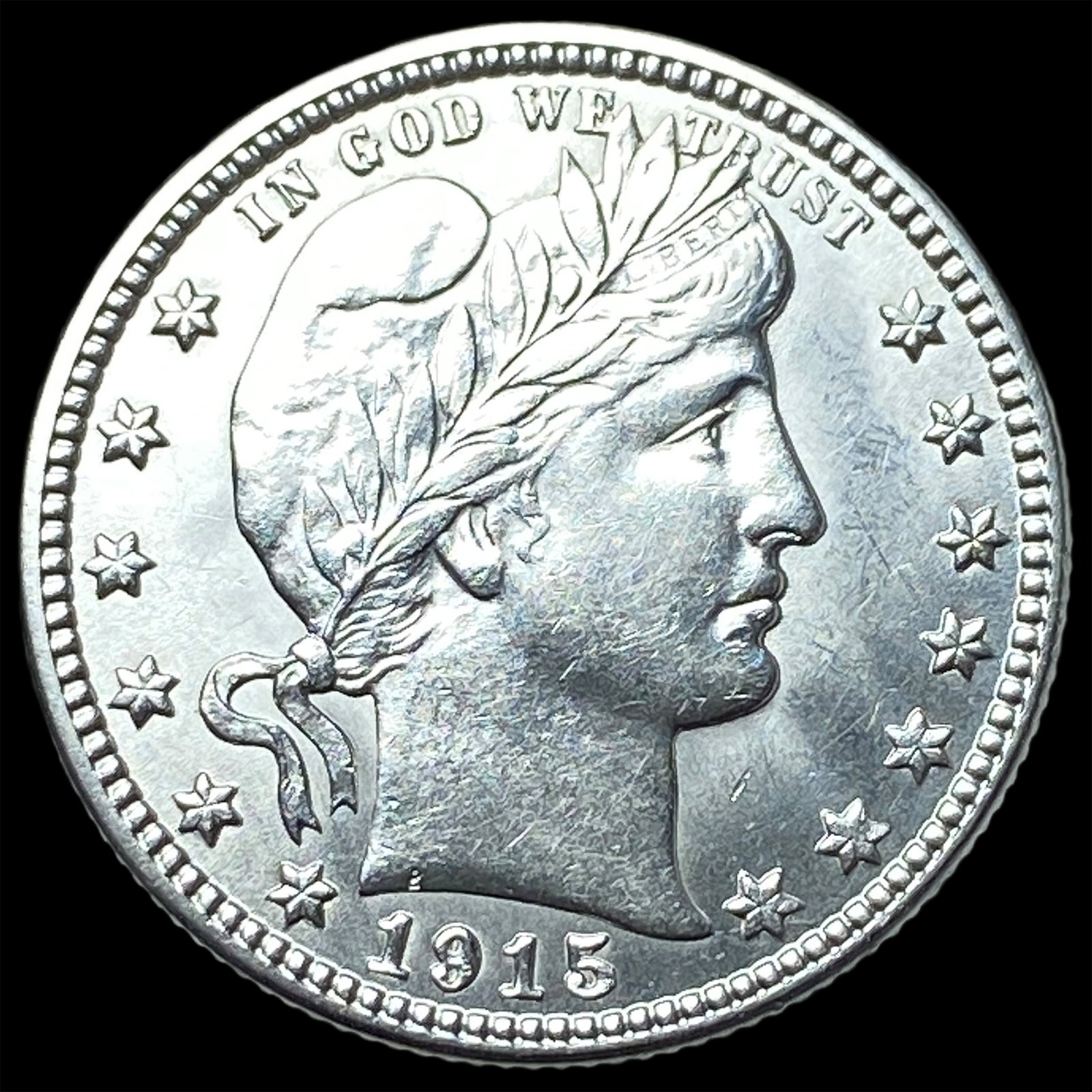 1915-D Silver Barber Quarter CHOICE AU (1 of 2)