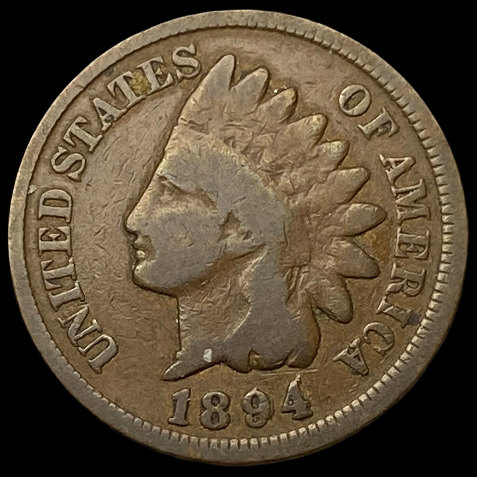 1894 Indian Head Cent NICELY CIRCULATED (1 of 2)