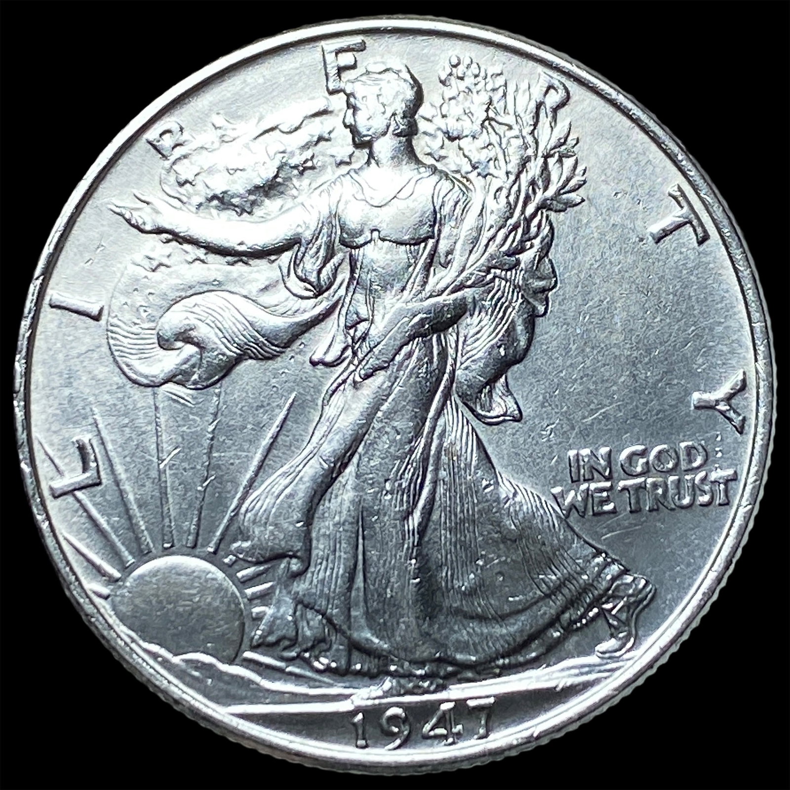 1947-S Silver Half Dollar UNCIRCULATED (1 of 2)