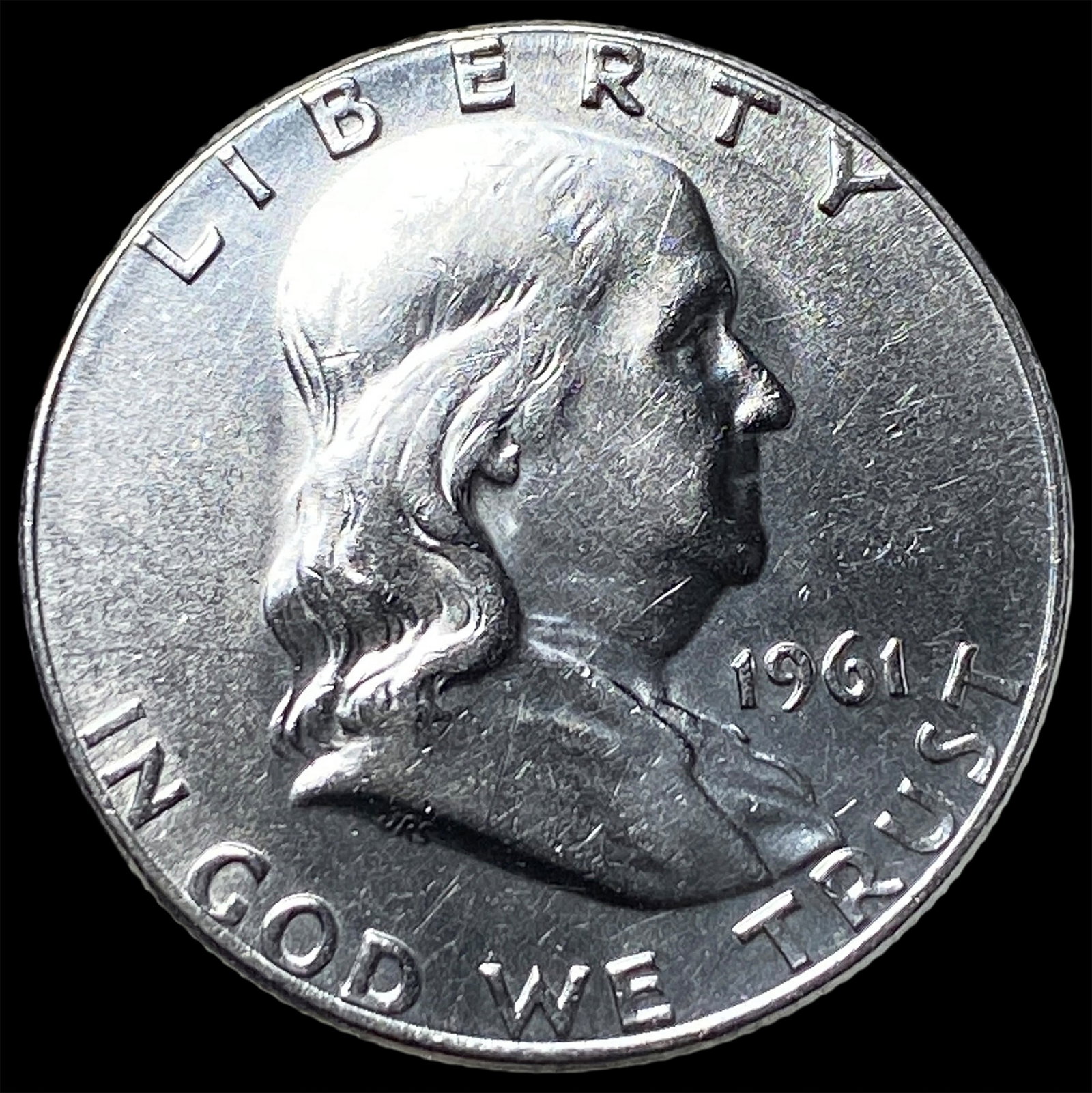 1961 Franklin Silver Half Dollar CLOSELY UNCIRCULATED (1 of 2)
