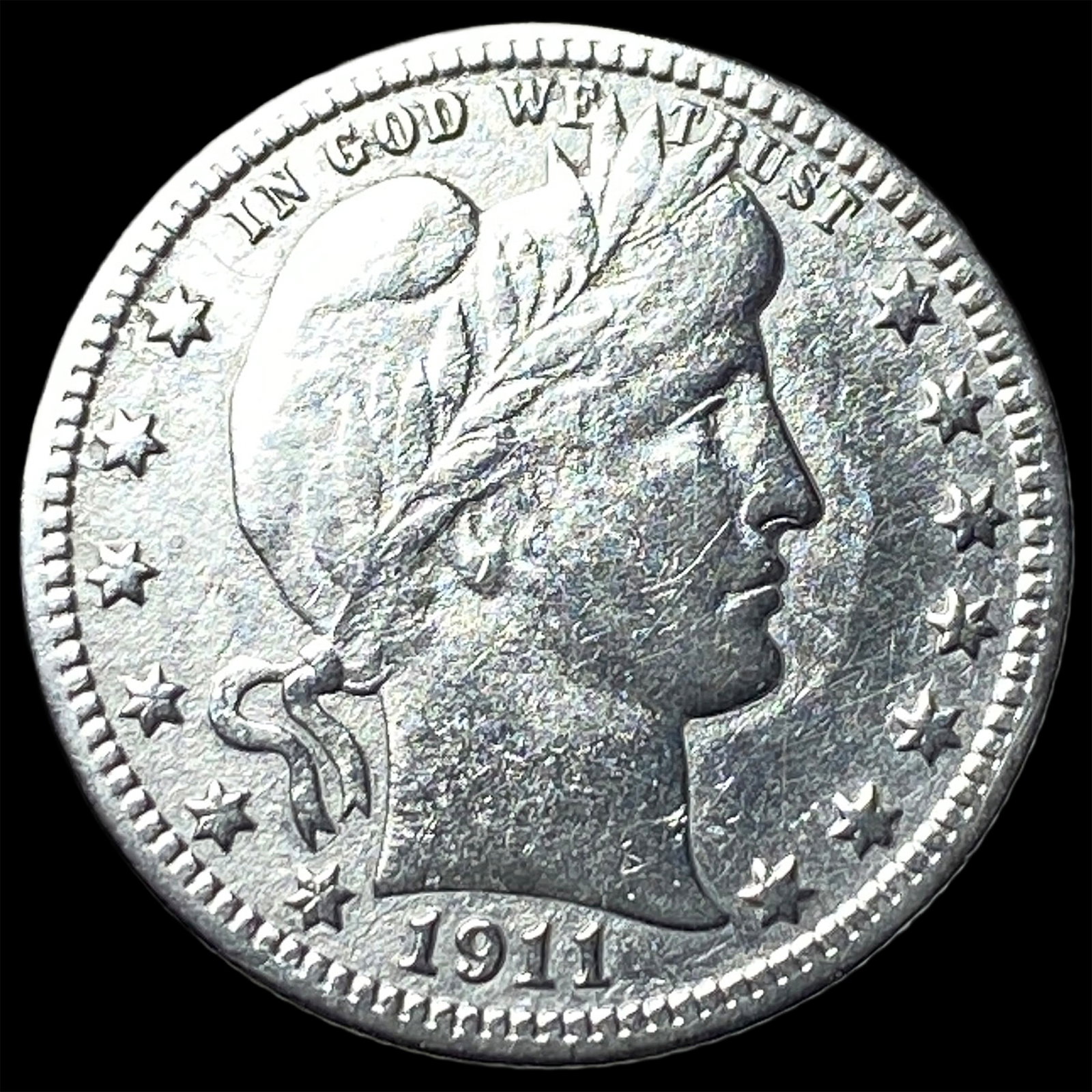 1911 Barber Silver Quarter HIGH GRADE (1 of 2)