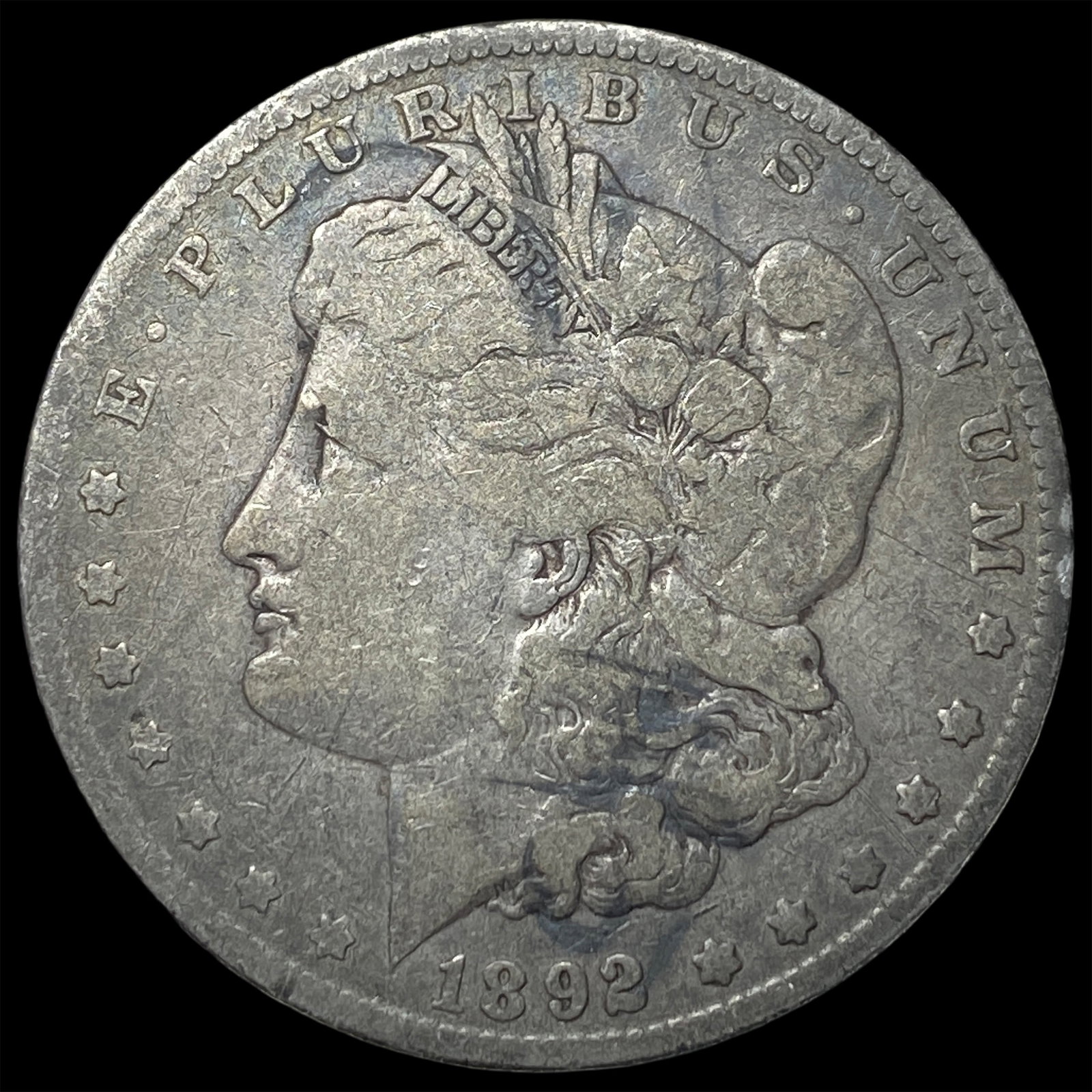 1892-S Silver Morgan Dollar NICELY CIRCULATED: 1892-S Silver Morgan Dollar NICELY CIRCULATED