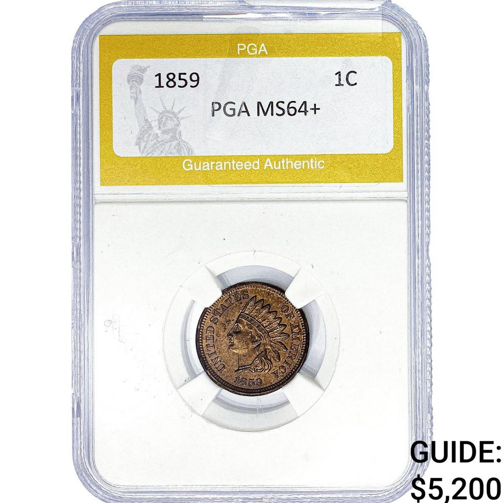 1859 Indian Head Cent PGA MS64+ (1 of 2)