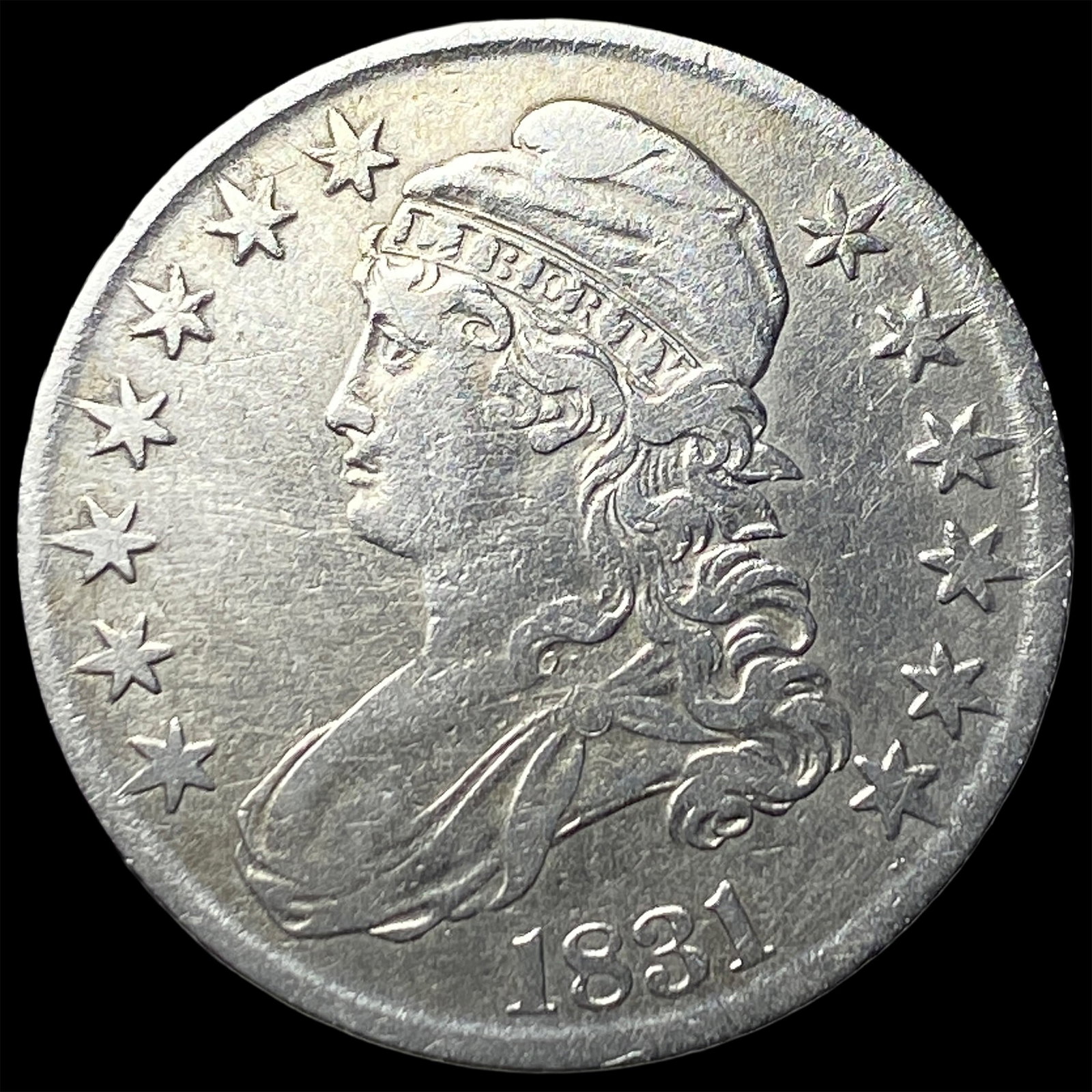 1831 Silver Capped Bust Half Dollar LIGHTLY CIRCULATED (1 of 2)