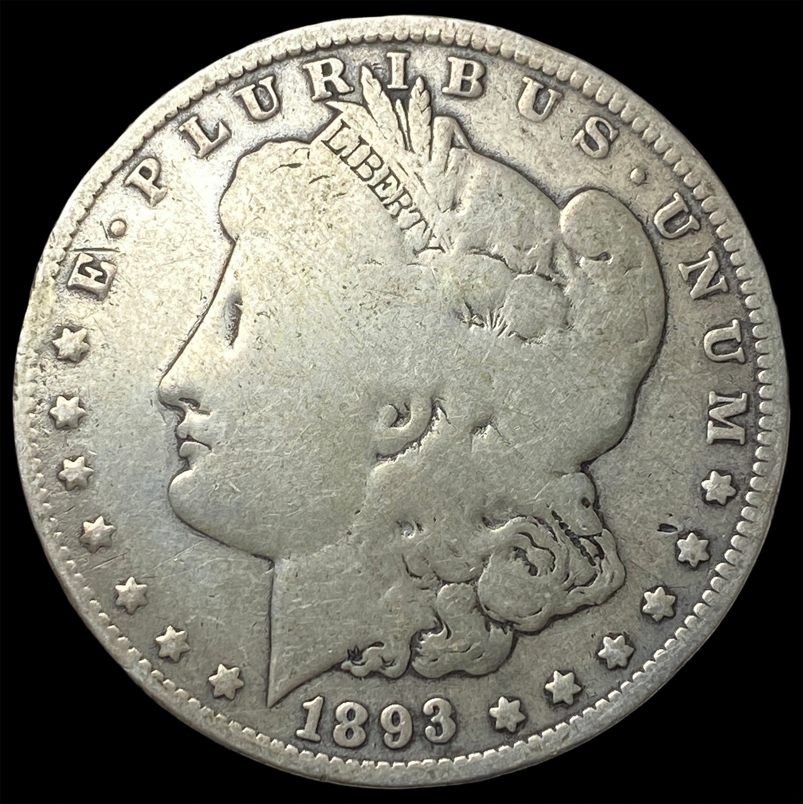 1893-O Silver Morgan Dollar NICELY CIRCULATED (1 of 2)