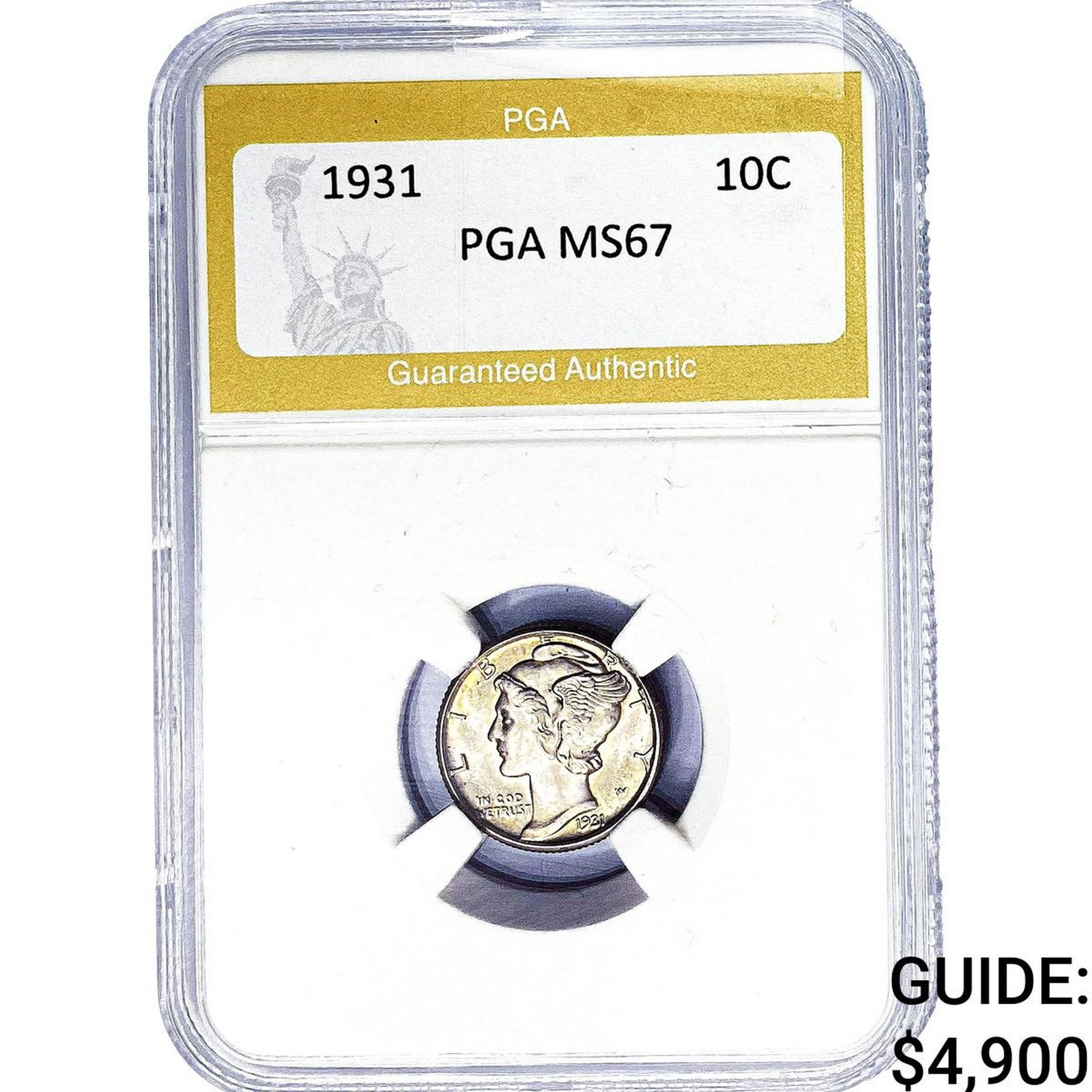 1931 Mercury Silver Dime PGA MS67 (1 of 2)