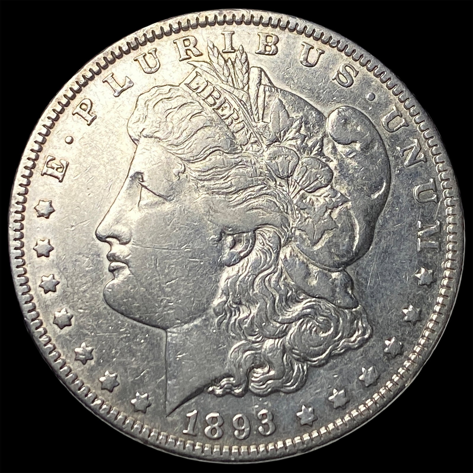 1893 Silver Morgan Dollar NEARLY UNCIRCULATED (1 of 2)