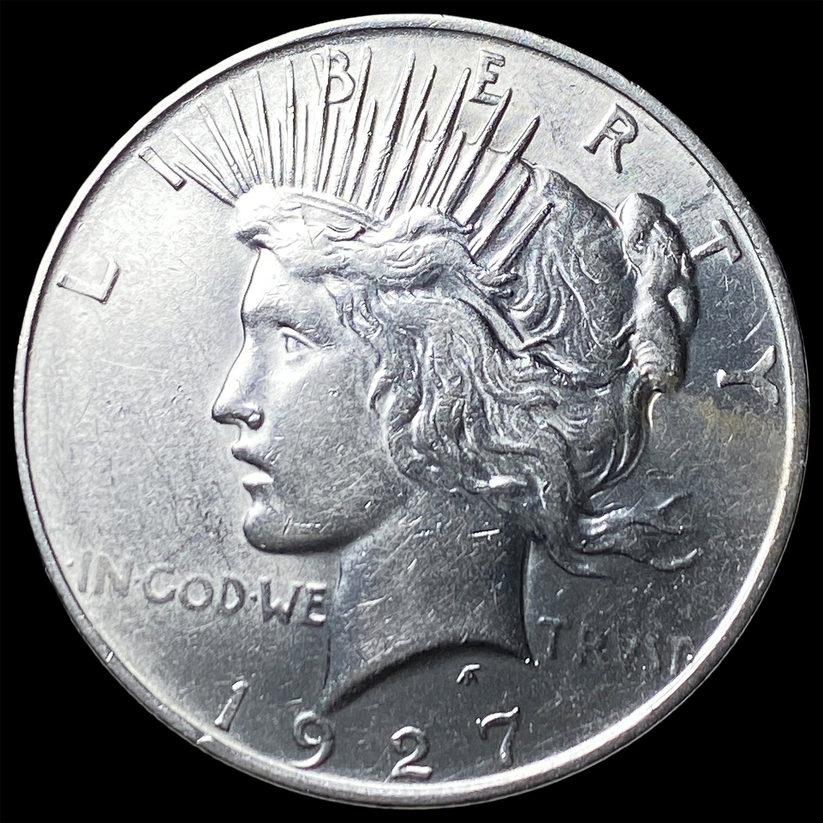 1927 Silver Peace Dollar CLOSELY UNCIRCULATED: 1927 Silver Peace Dollar CLOSELY UNCIRCULATED