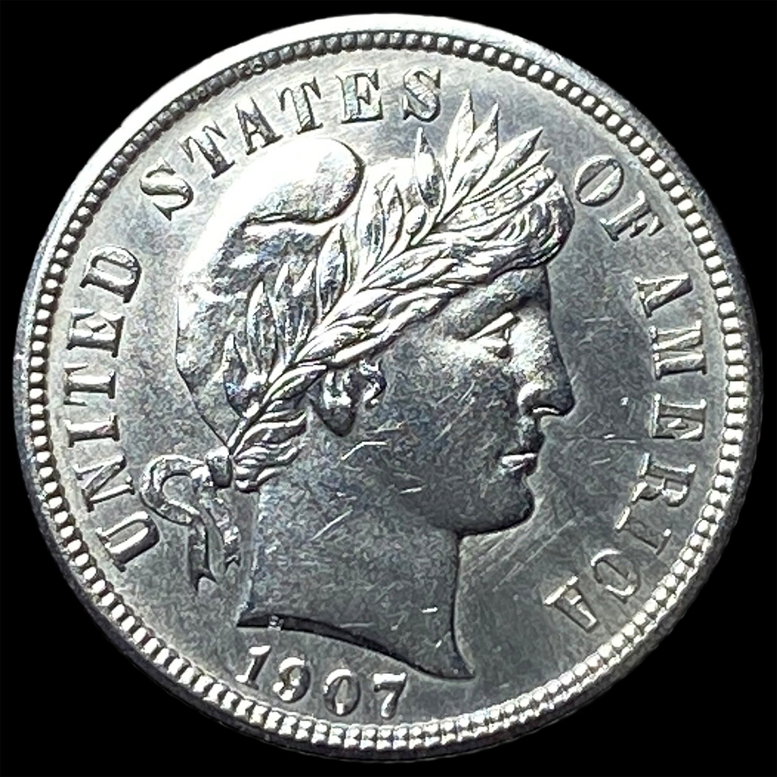 1907 Barber Dime UNCIRCULATED (1 of 2)