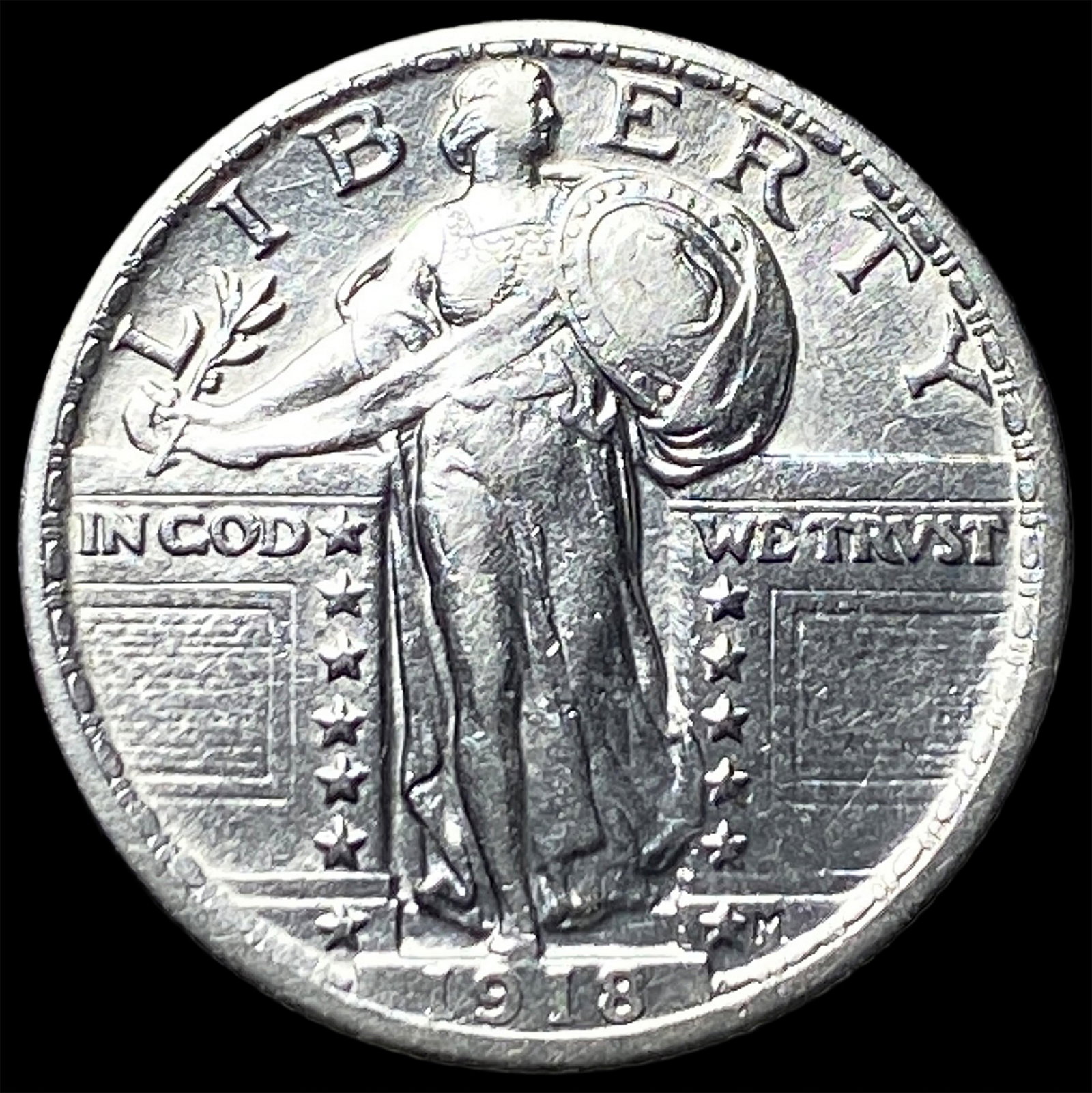 1918 Standing Liberty Quarter CLOSELY UNCIRCULATED (1 of 2)