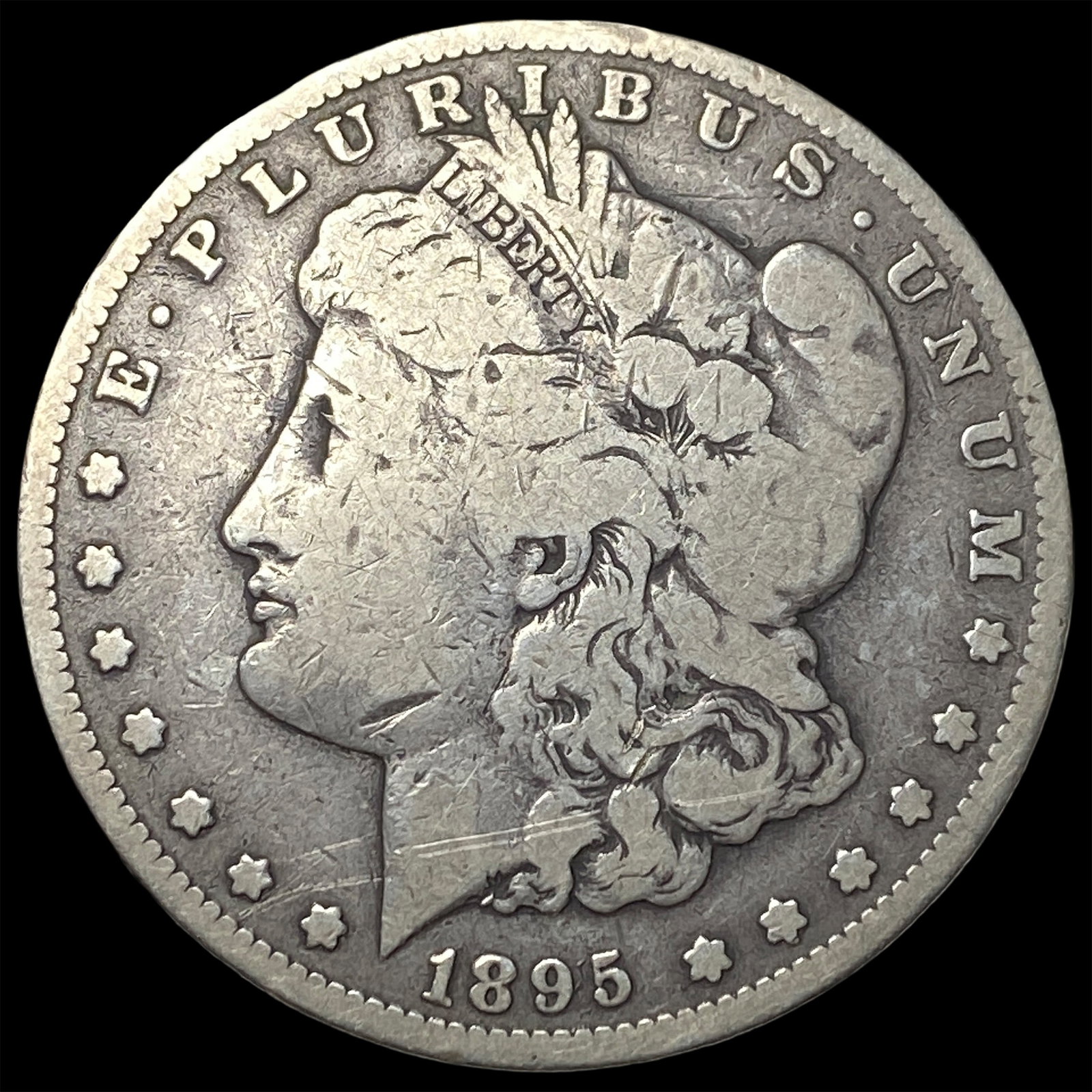 1895-S Silver Morgan Dollar NICELY CIRCULATED (1 of 2)