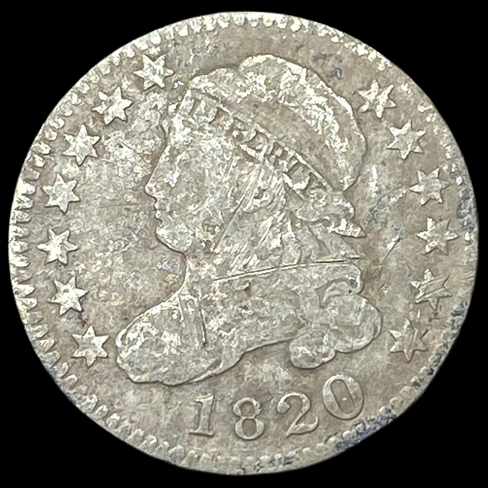 1820 Capped Bust Dime LIGHTLY CIRCULATED (1 of 2)