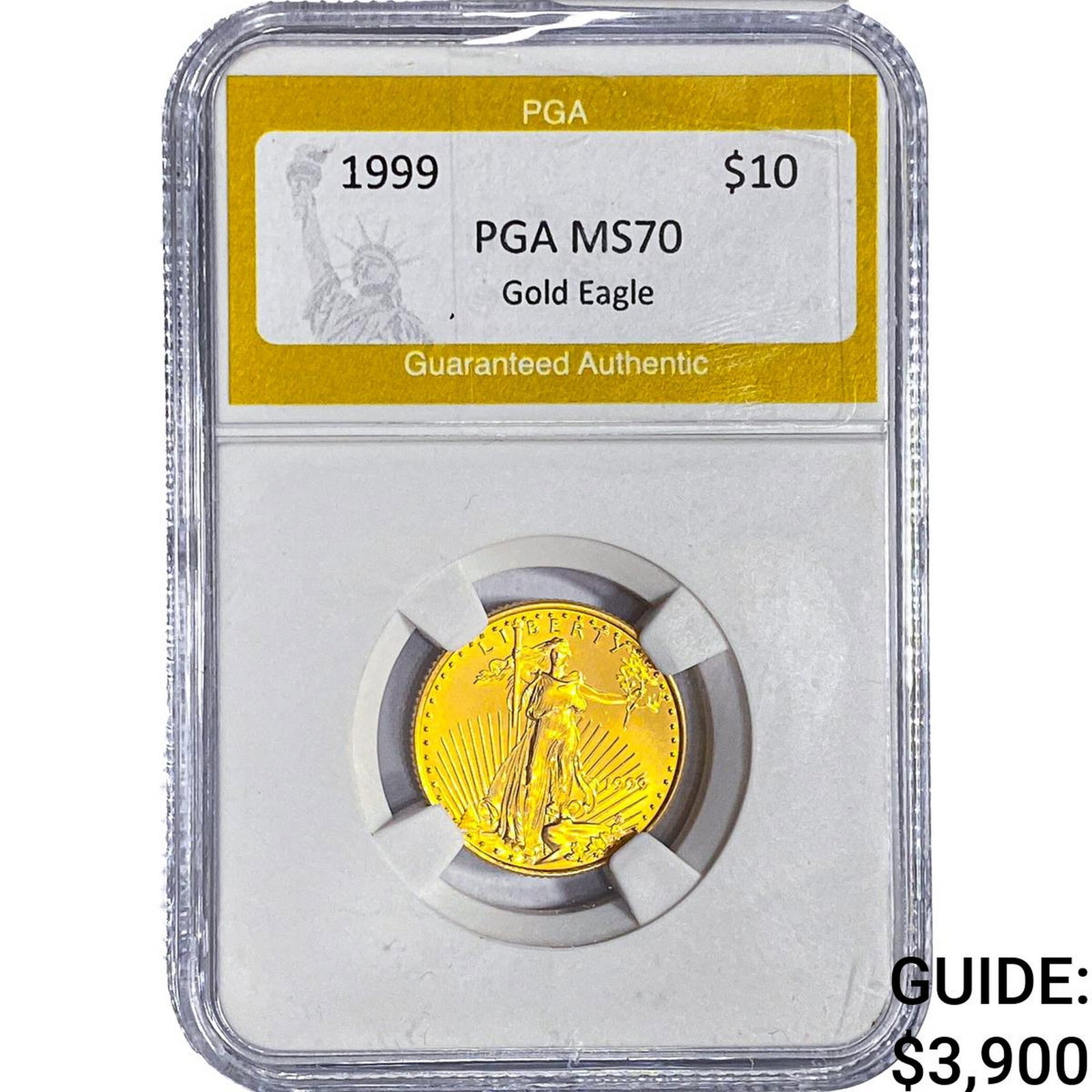 1999 1/4oz $10 Gold Eagle PGA MS70 (1 of 2)
