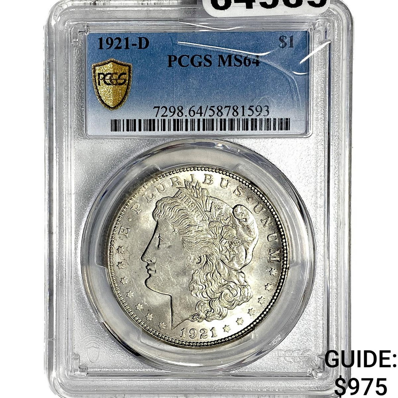 1921-D Morgan Silver Dollar PCGS MS64 (1 of 2)