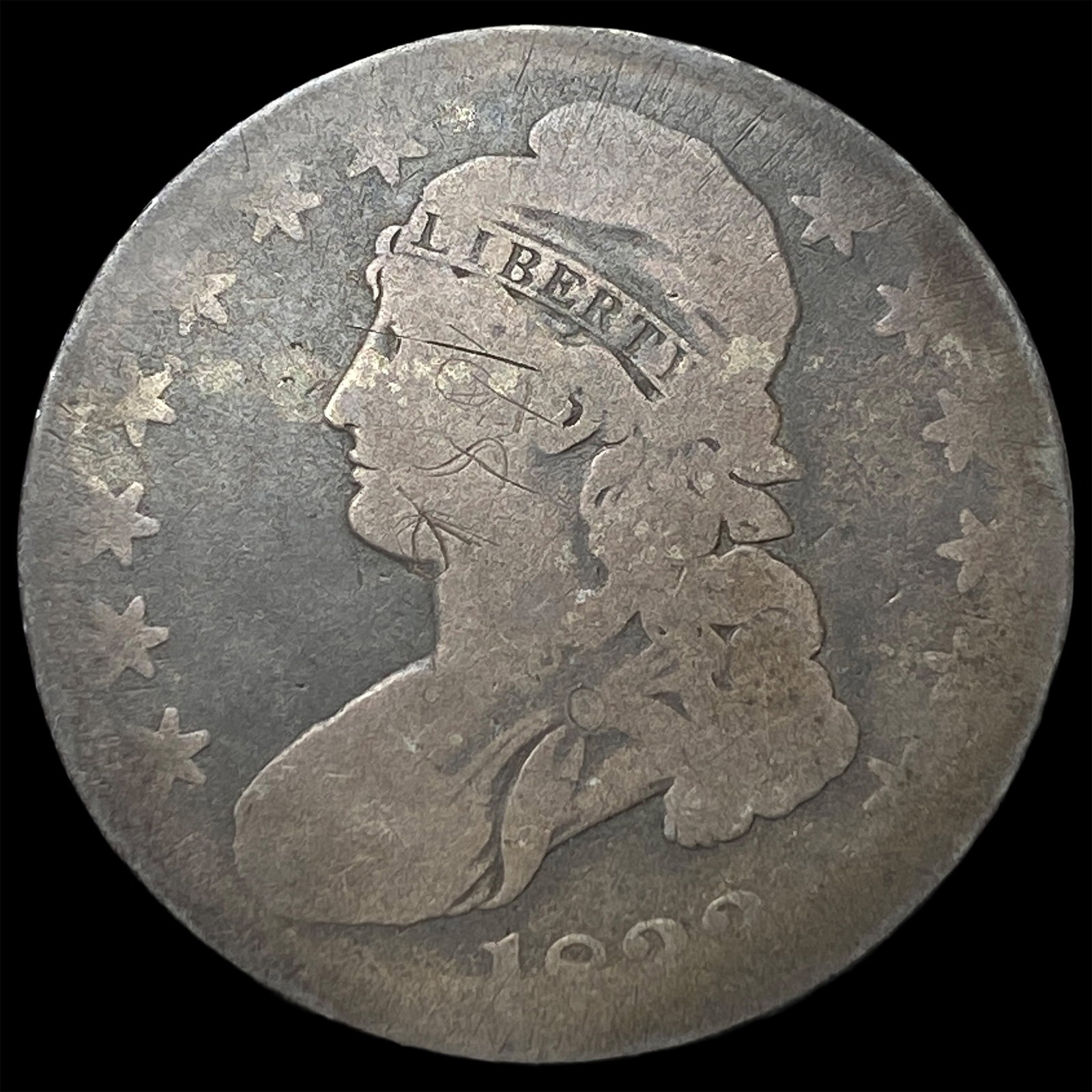 1829 Capped Bust Half Dollar NICELY CIRCULATED (1 of 2)