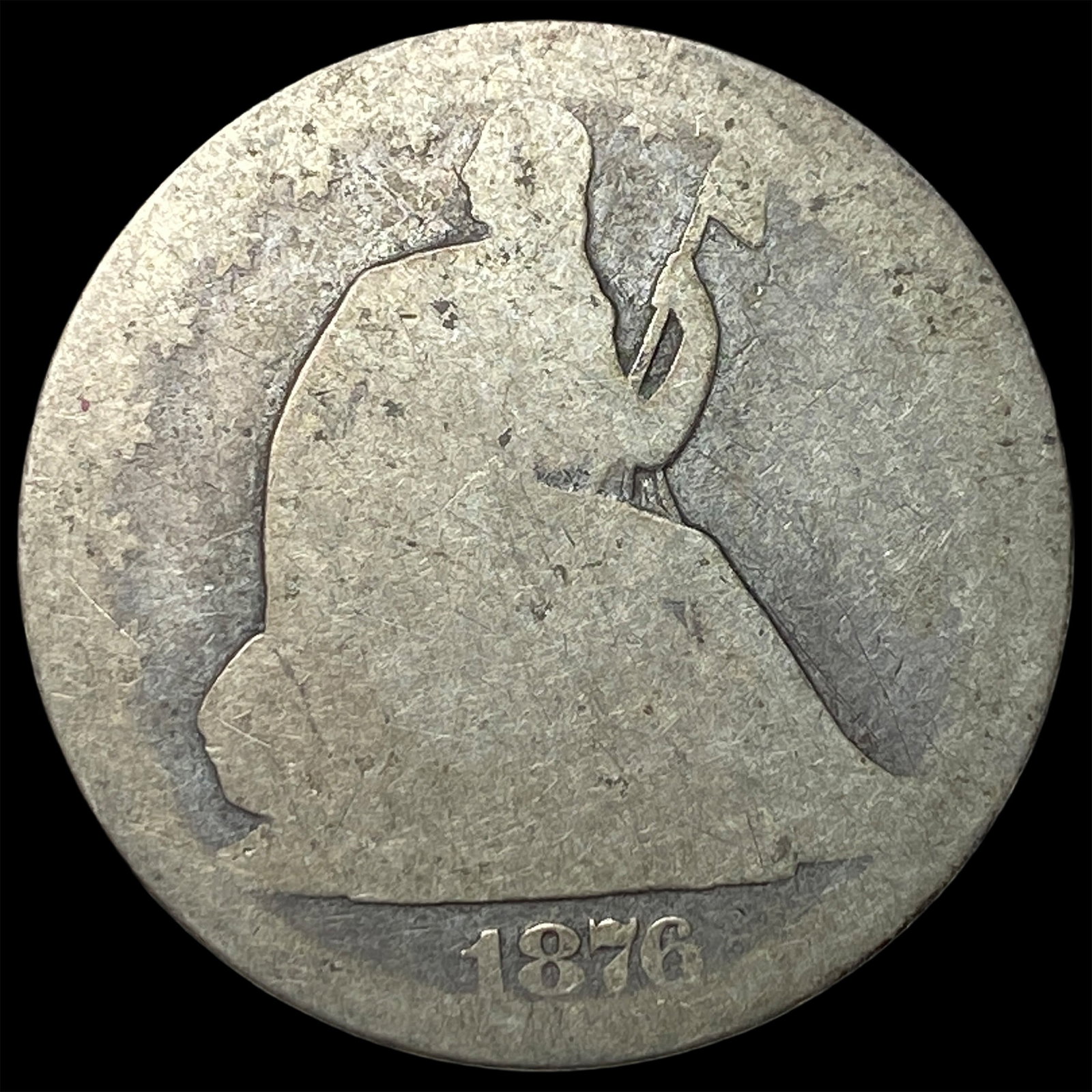 1876-CC Silver Half Dollar NICELY CIRCULATED (1 of 2)